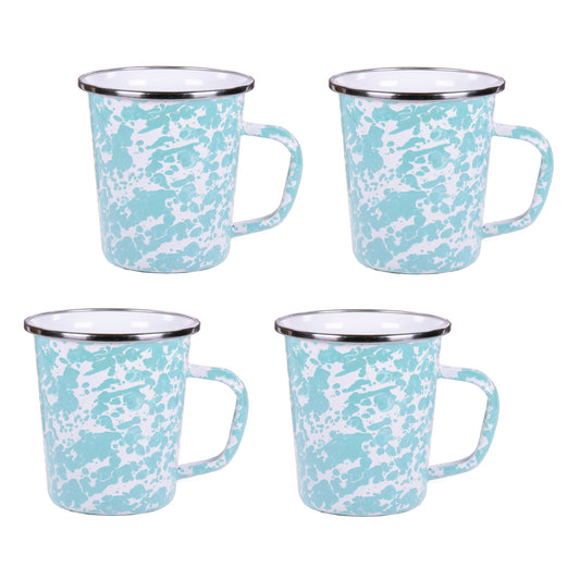 Sea Glass 16 oz Latte Mugs - Set of 4