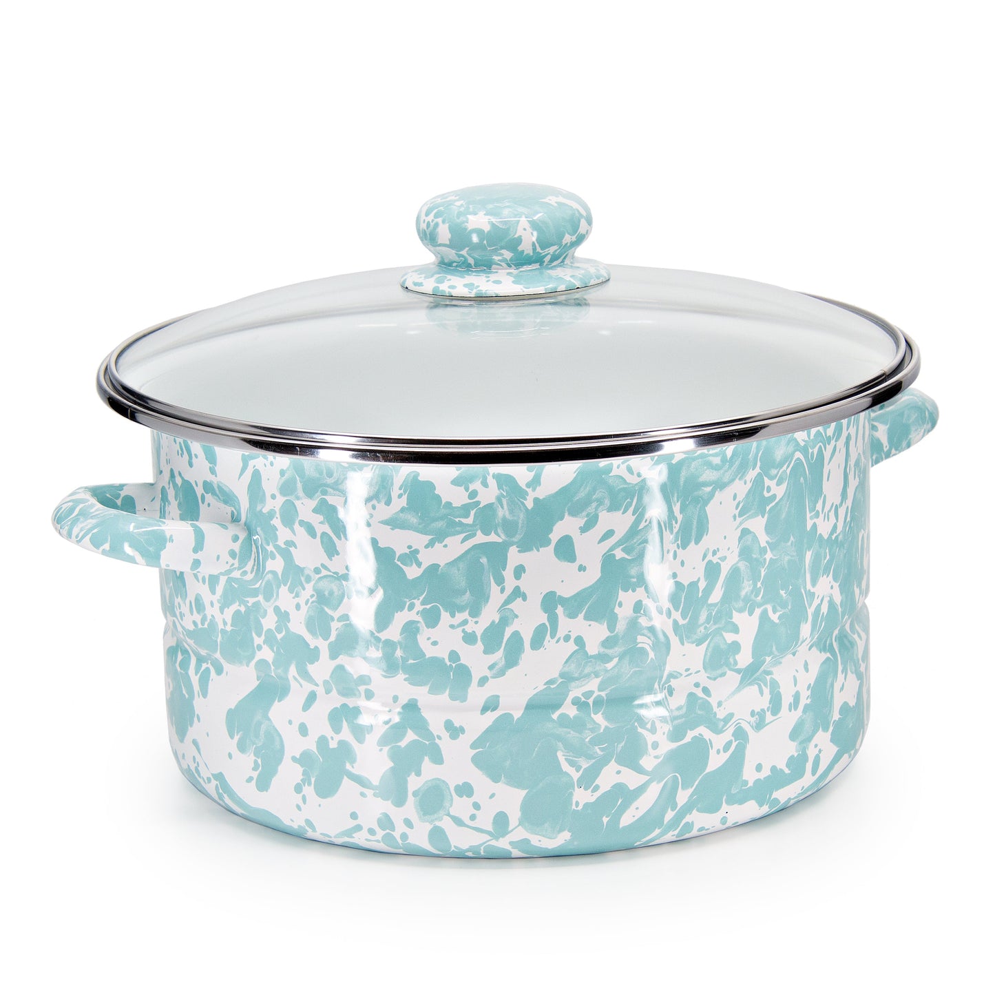 Sea Glass Swirl 6 Qt Stock Pot