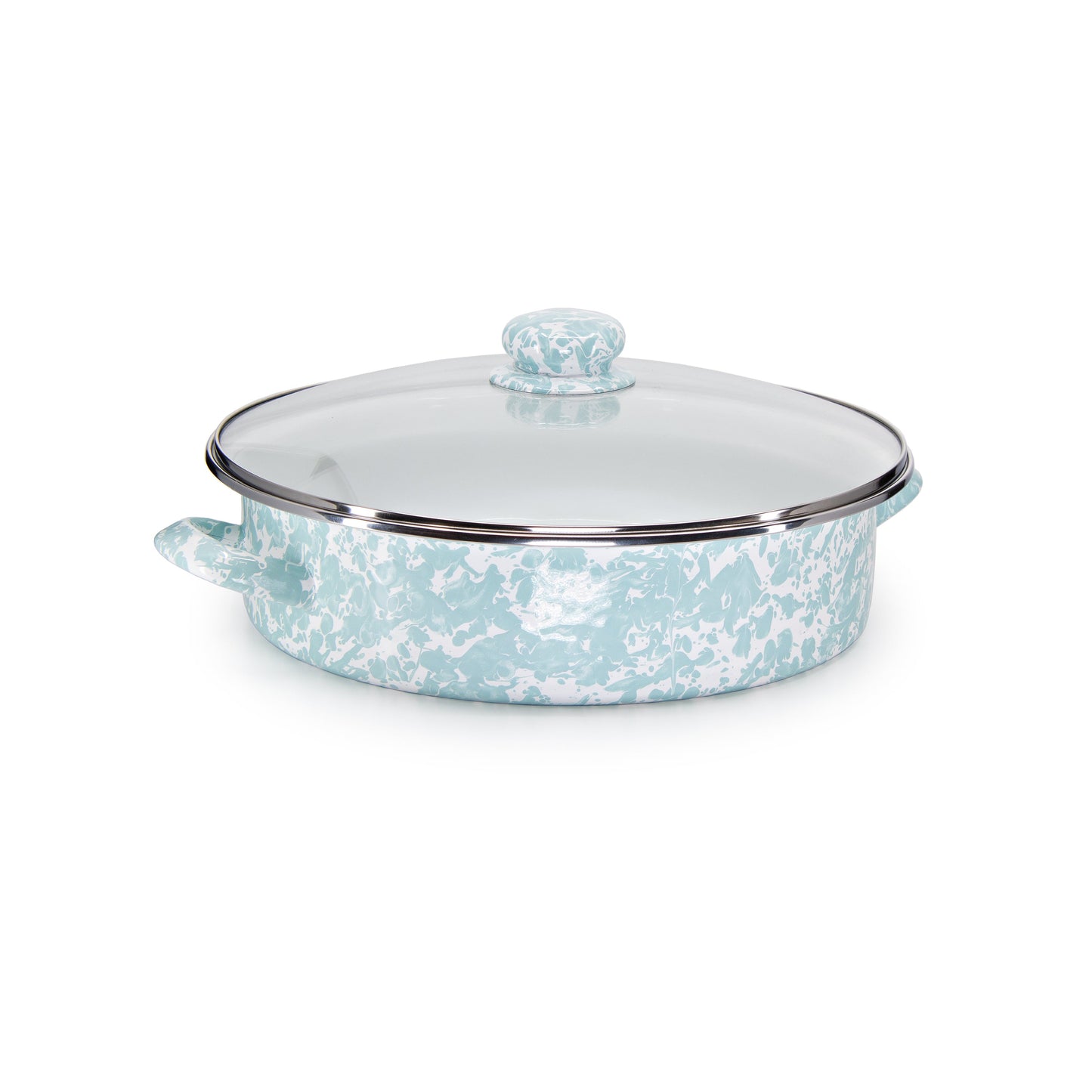 Sea Glass Swirl Large Saute Pan