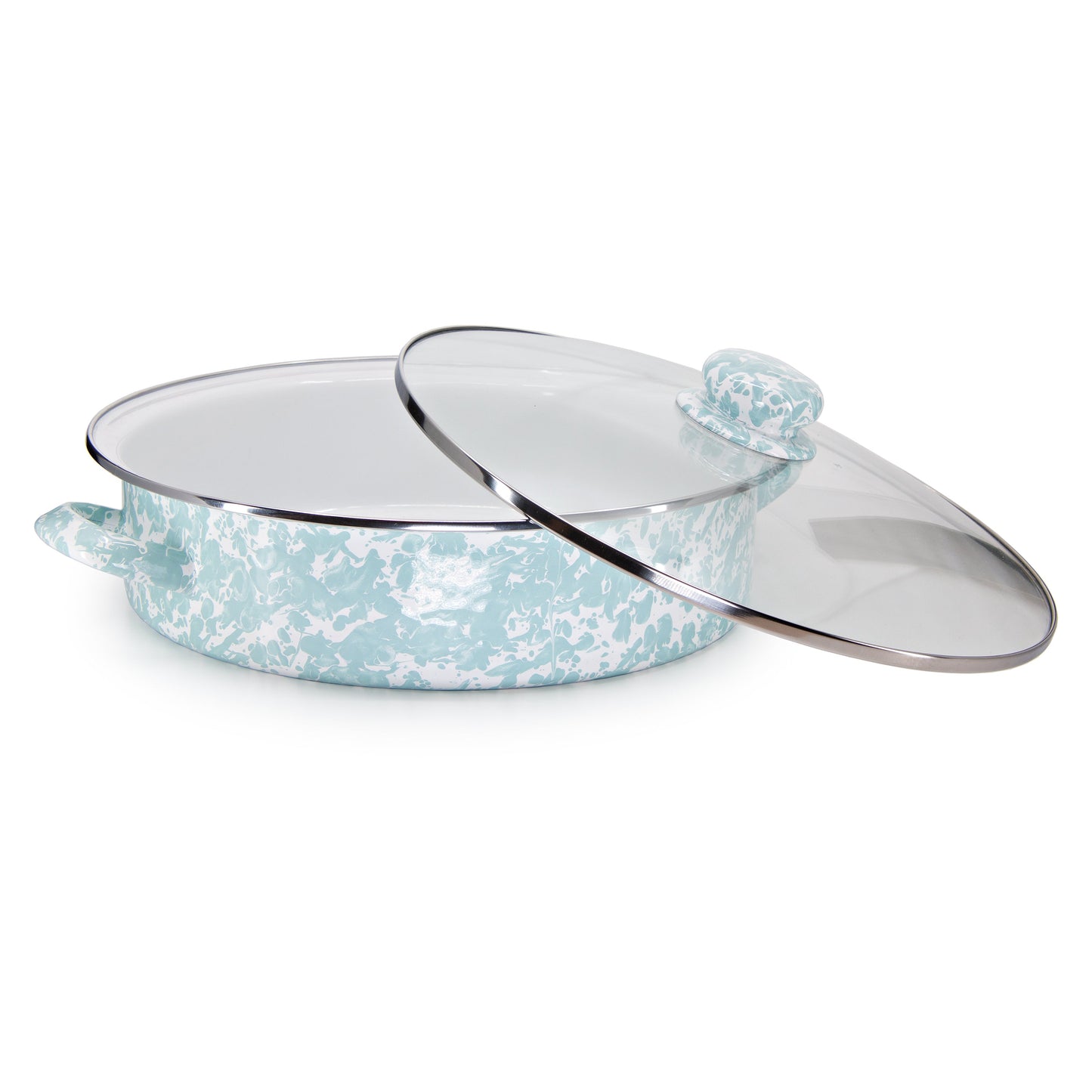 Sea Glass Swirl Large Saute Pan