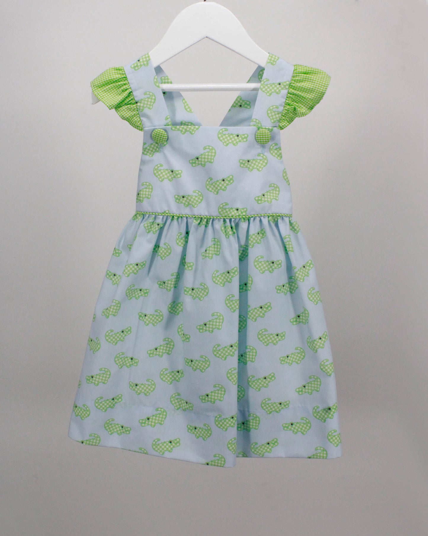 Baby Blue Croc Mary Dress