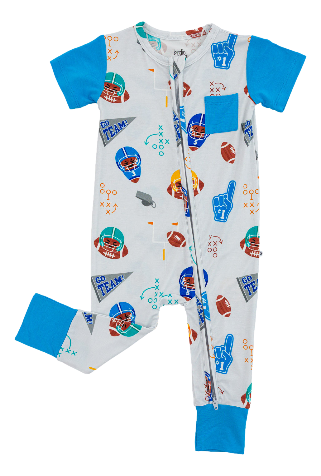 Gridiron Greats Zip Romper