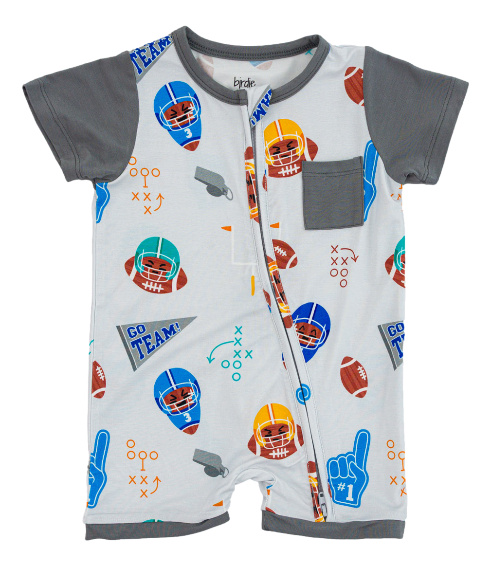 Gridiron Greats Zip Shortie Romper