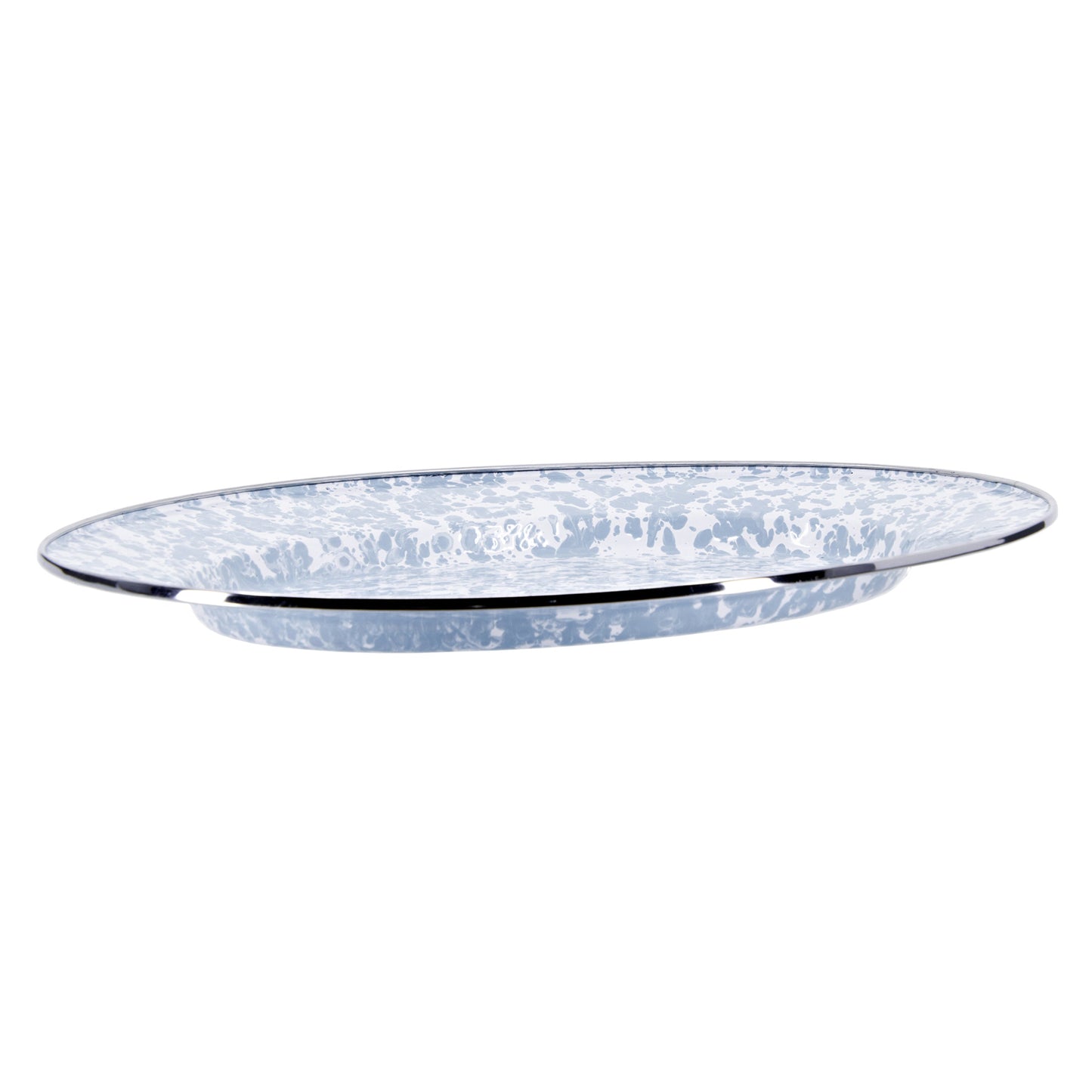 Grey Swirl Oval Platter