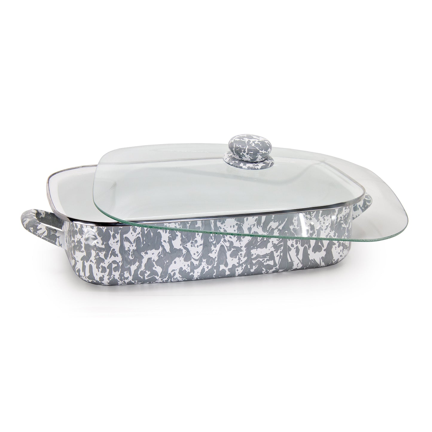 Grey Swirl Roasting Pan
