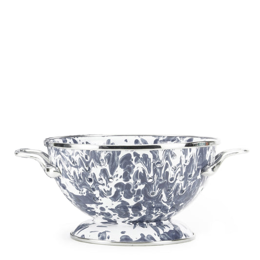 Grey Swirl Petite Colander