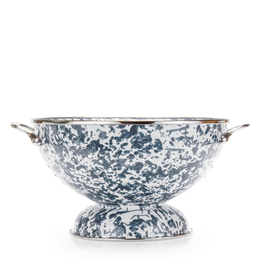 Grey Swirl Large Colander