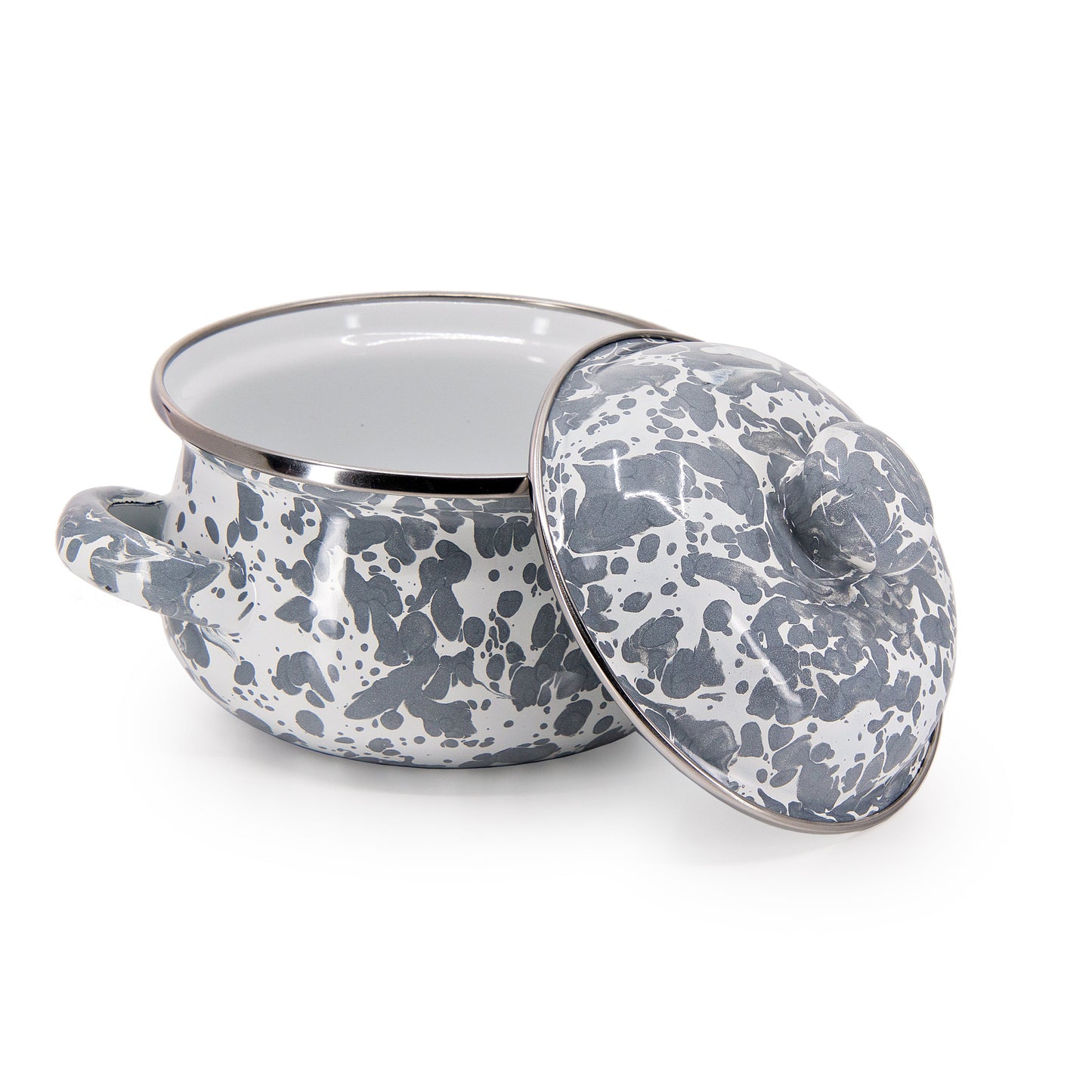 Grey Swirl Petite Tureens - Set of 2