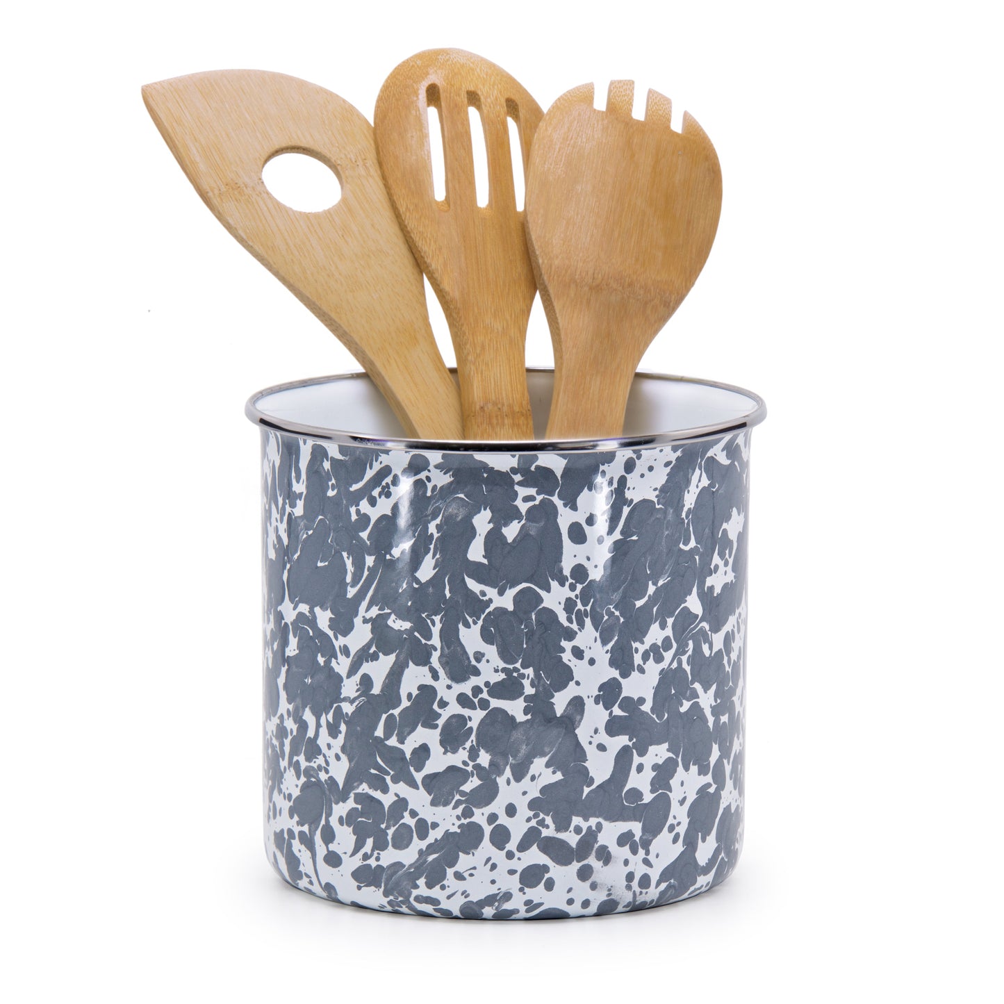 Grey Swirl Utensil Holder