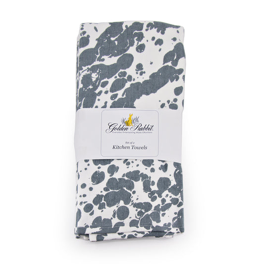 Grey Swirl Kitchen Towel Set - of 2