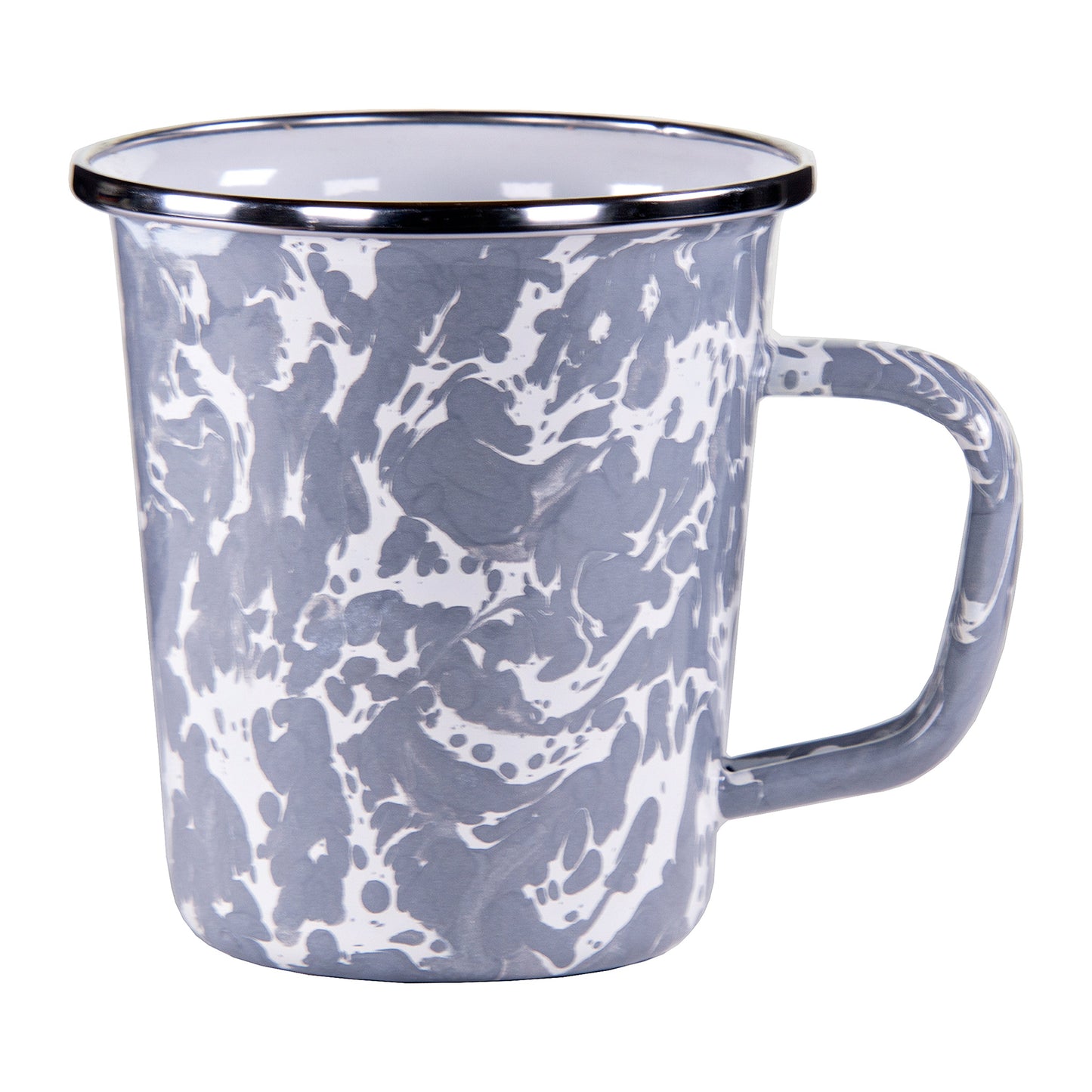 Grey Swirl 16 oz Latte Mugs - Set of 4