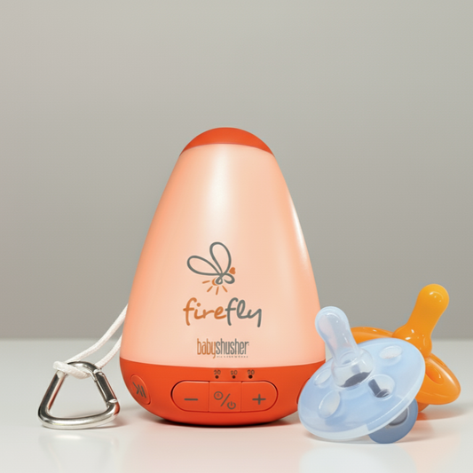 Firefly Portable Baby Sound Machine + Shushie Pacifier 2-Pack Bundle