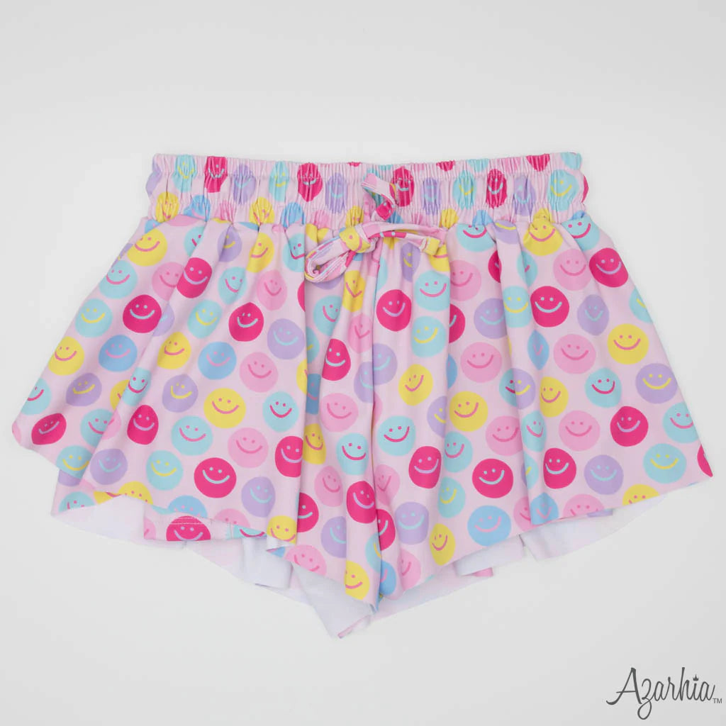 Good Day Smiley Butterfly Flowy Short