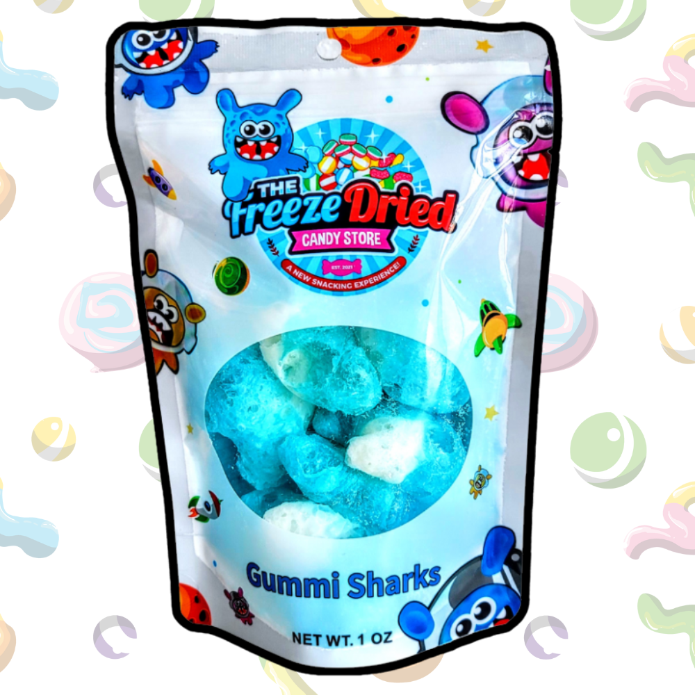 Freeze Dried Gummi Sharks