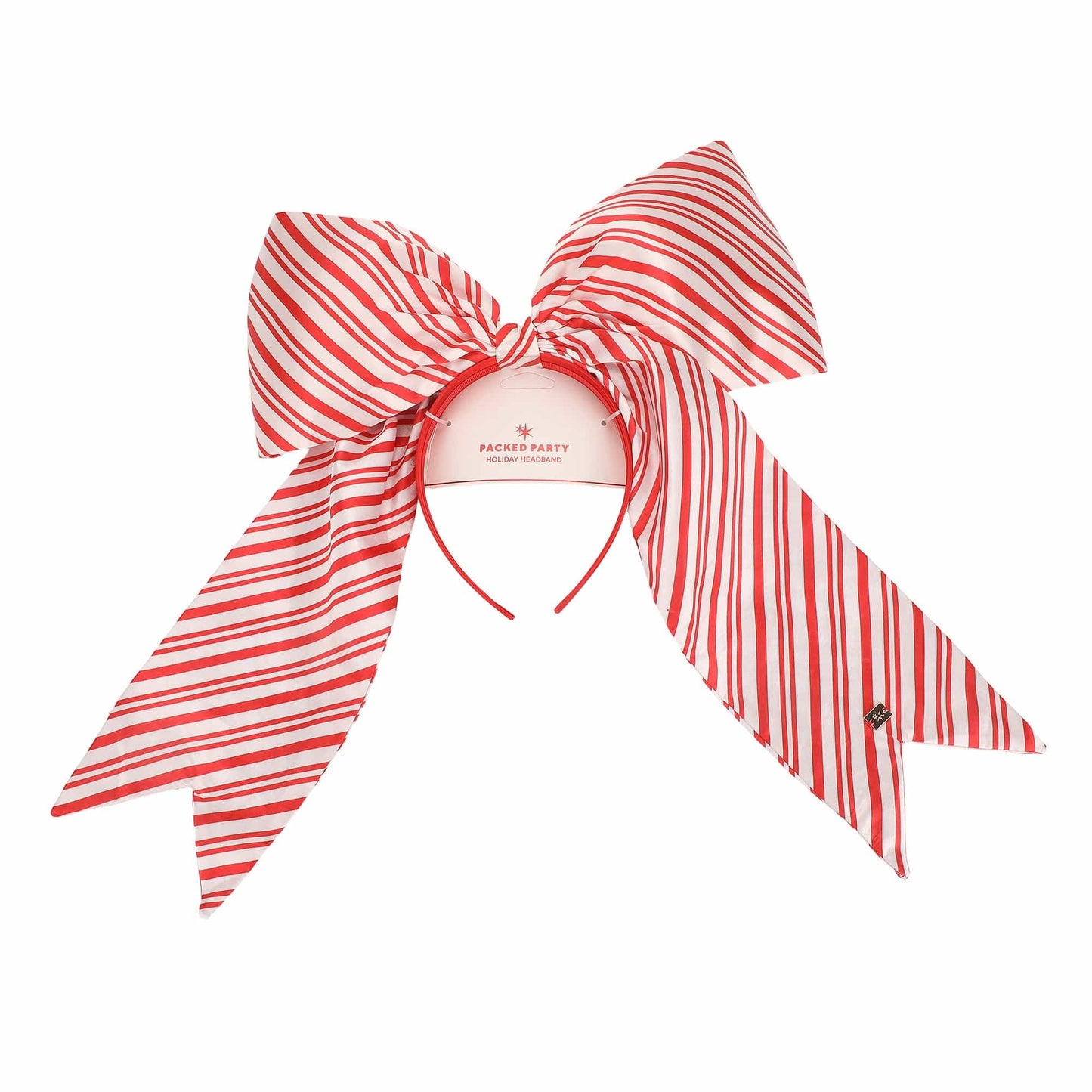 Sweetheart Stripes Jumbo Bow Headband (Single or Set of 4)