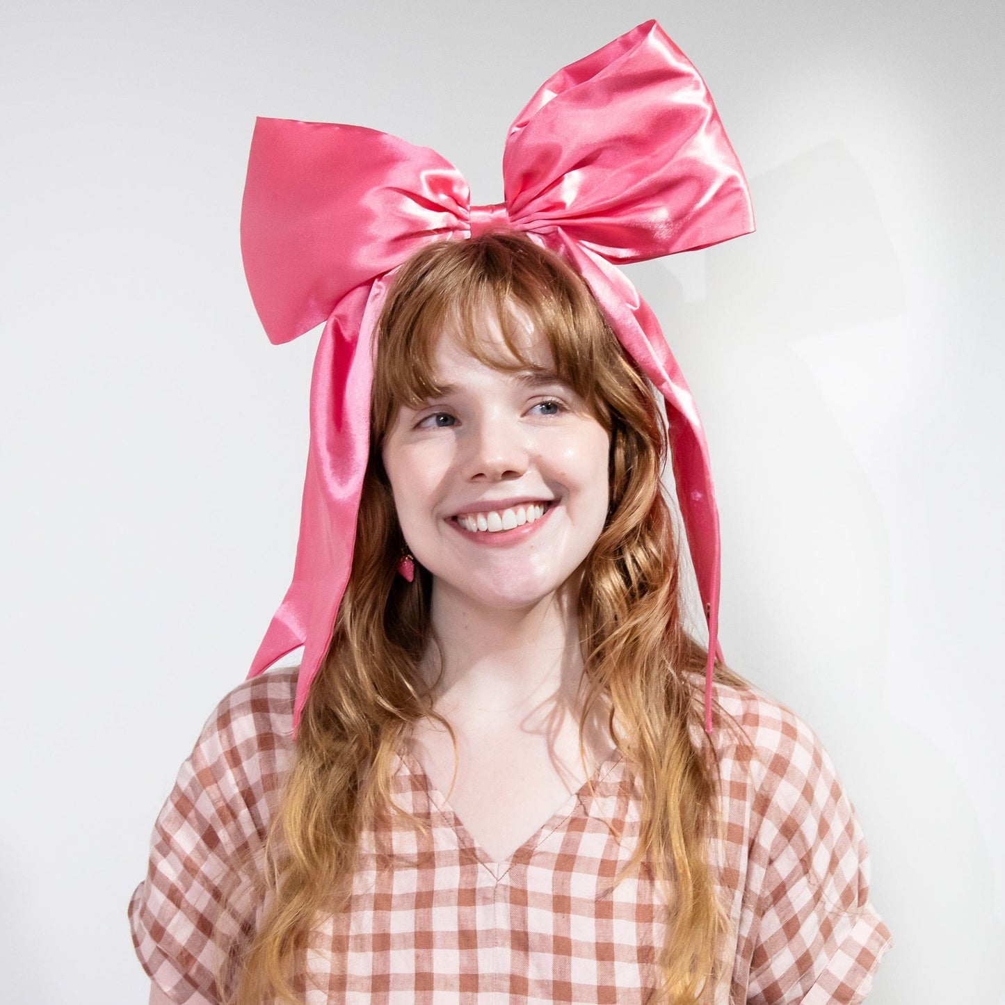 Pink Jumbo Bow Headband (Single or Set of 4)