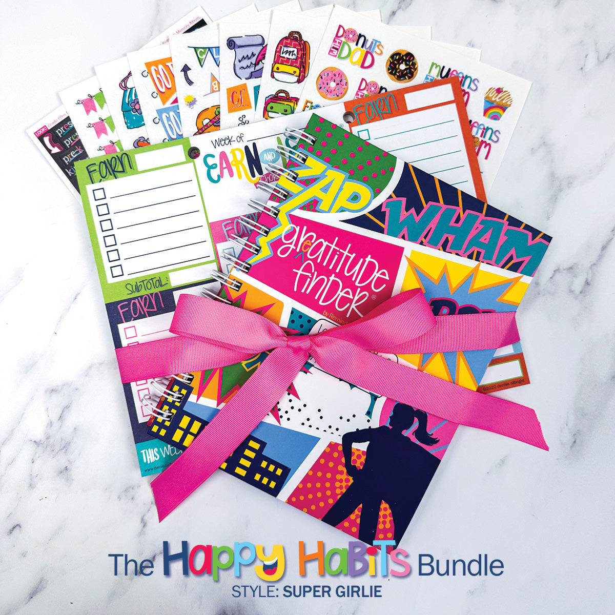 Happy Habits Bundle for Kids | Chore Chart, Gratitude Journal & Stickers + BONUS App Membership