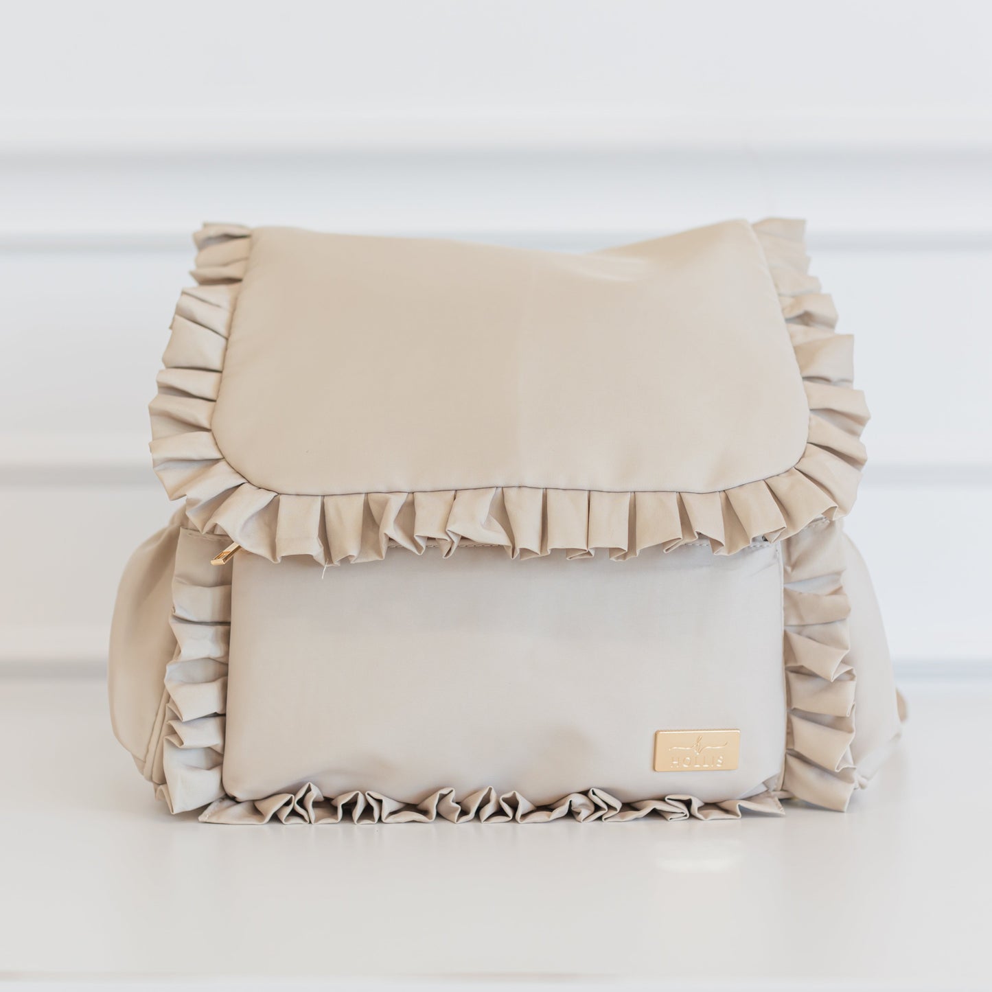 Ruffled Nylon Diaper Bag