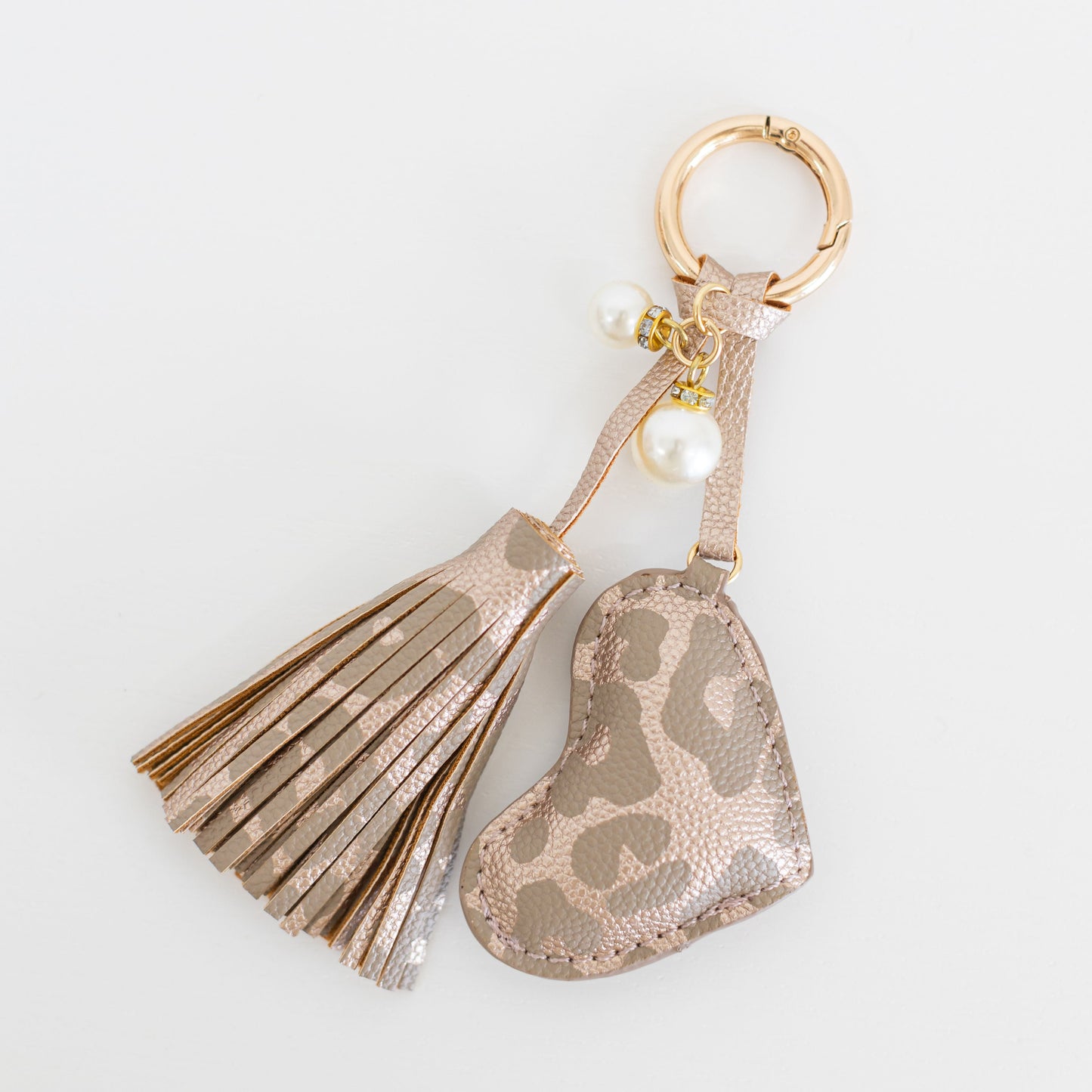 Dusti Rose Heart Keychain - RECENTLY MARKED DOWN - FINAL SALE - WILL BE DISCONTINUED
