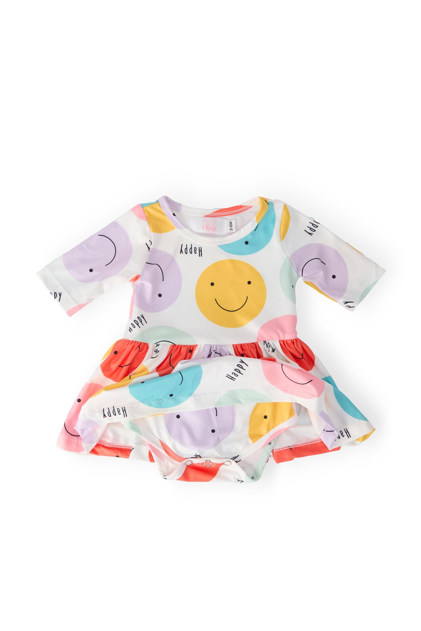 Happy Days 3/4 Sleeve Twirl Bodysuit