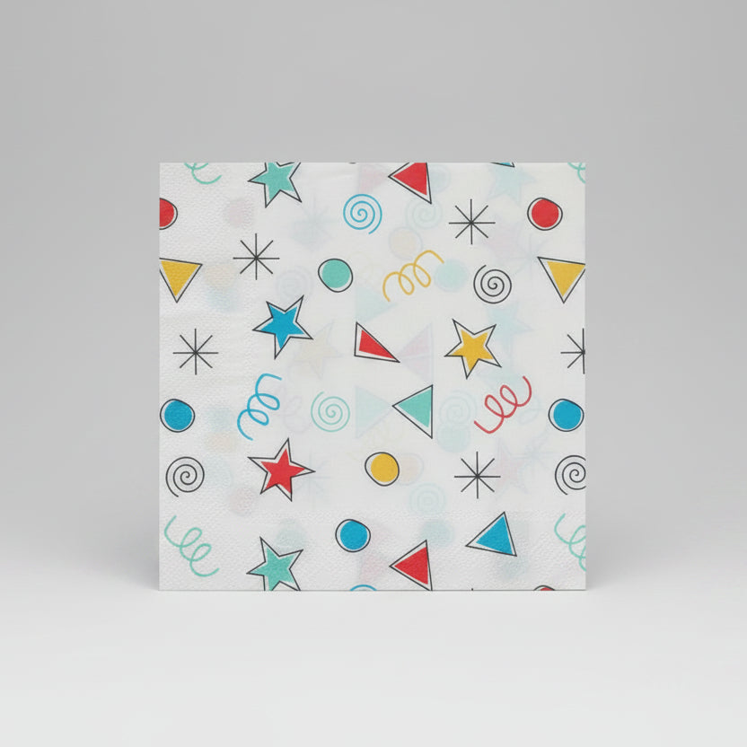 Colorful Kids Birthday Party Supplies Kit – Happy Colors | Plates, Cups, Napkins | Party in a Box