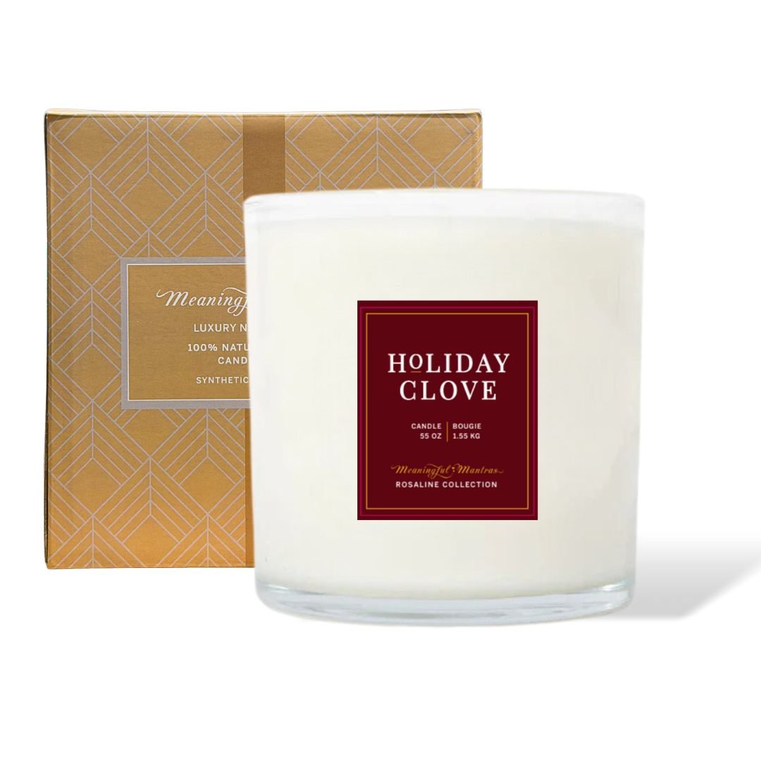Holiday Clove Natural Candle 55oz Rosaline Collection