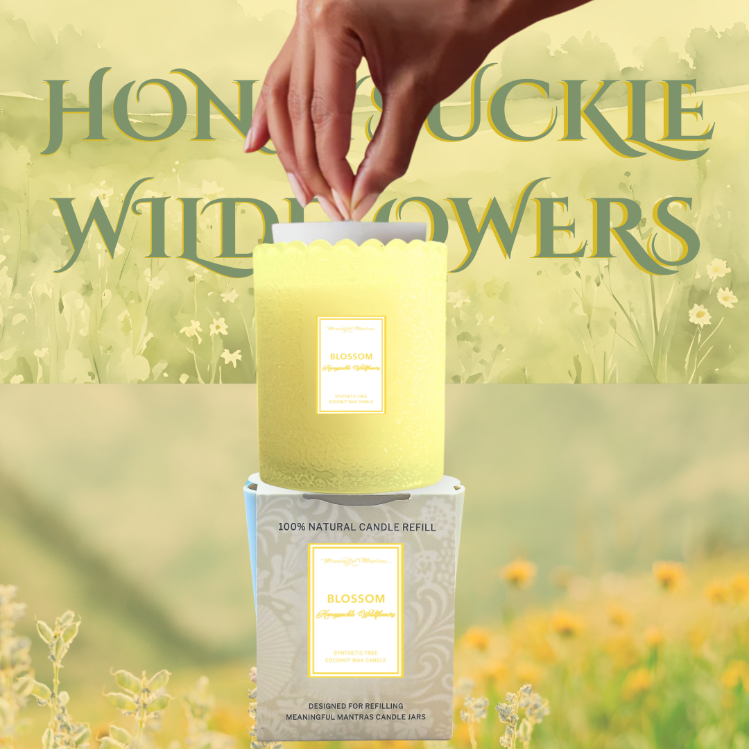 Honeysuckle Wildflowers Natural Candle 8oz Kaia Collection Refill