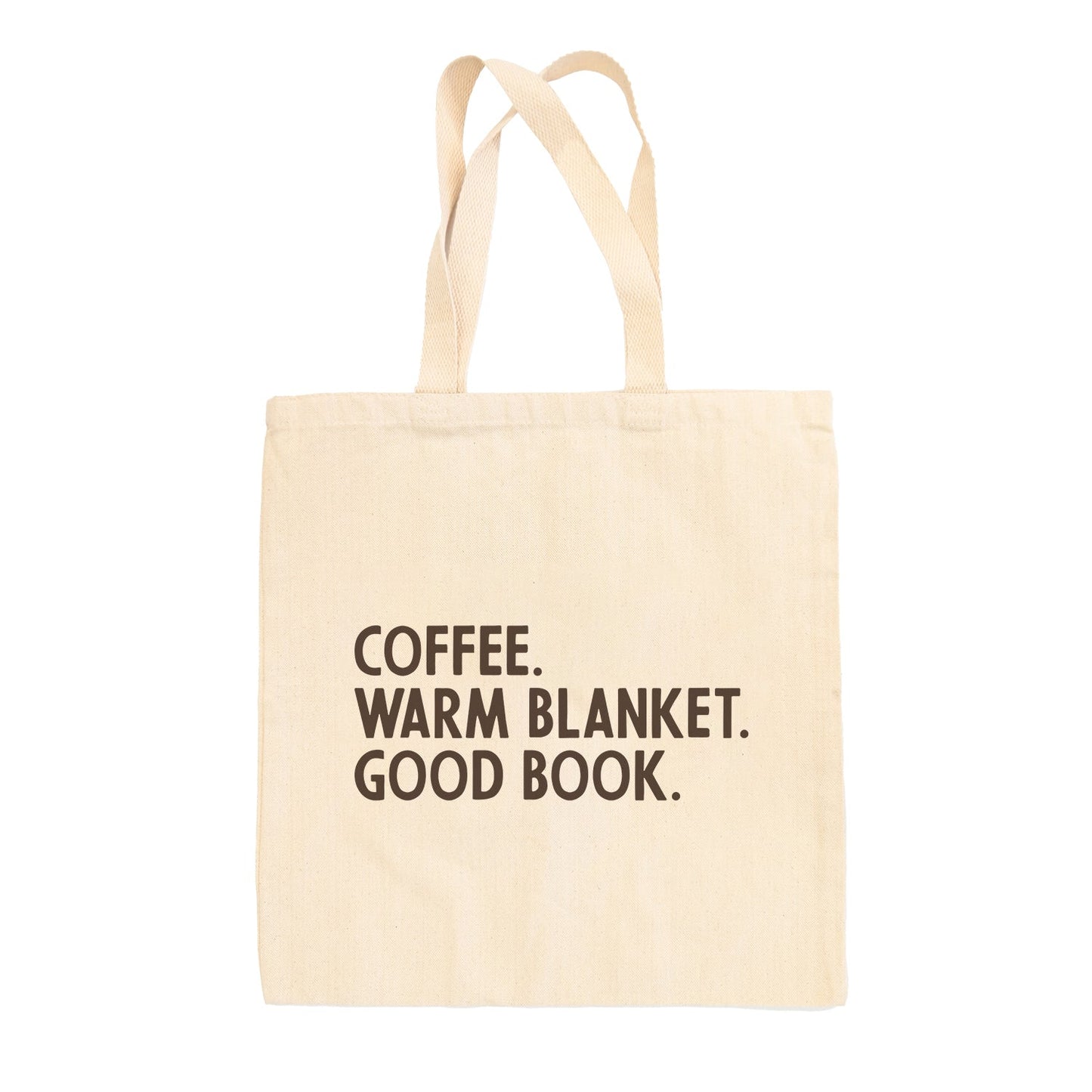 Coffee Warm Blanket Good Book (Tote Bag)