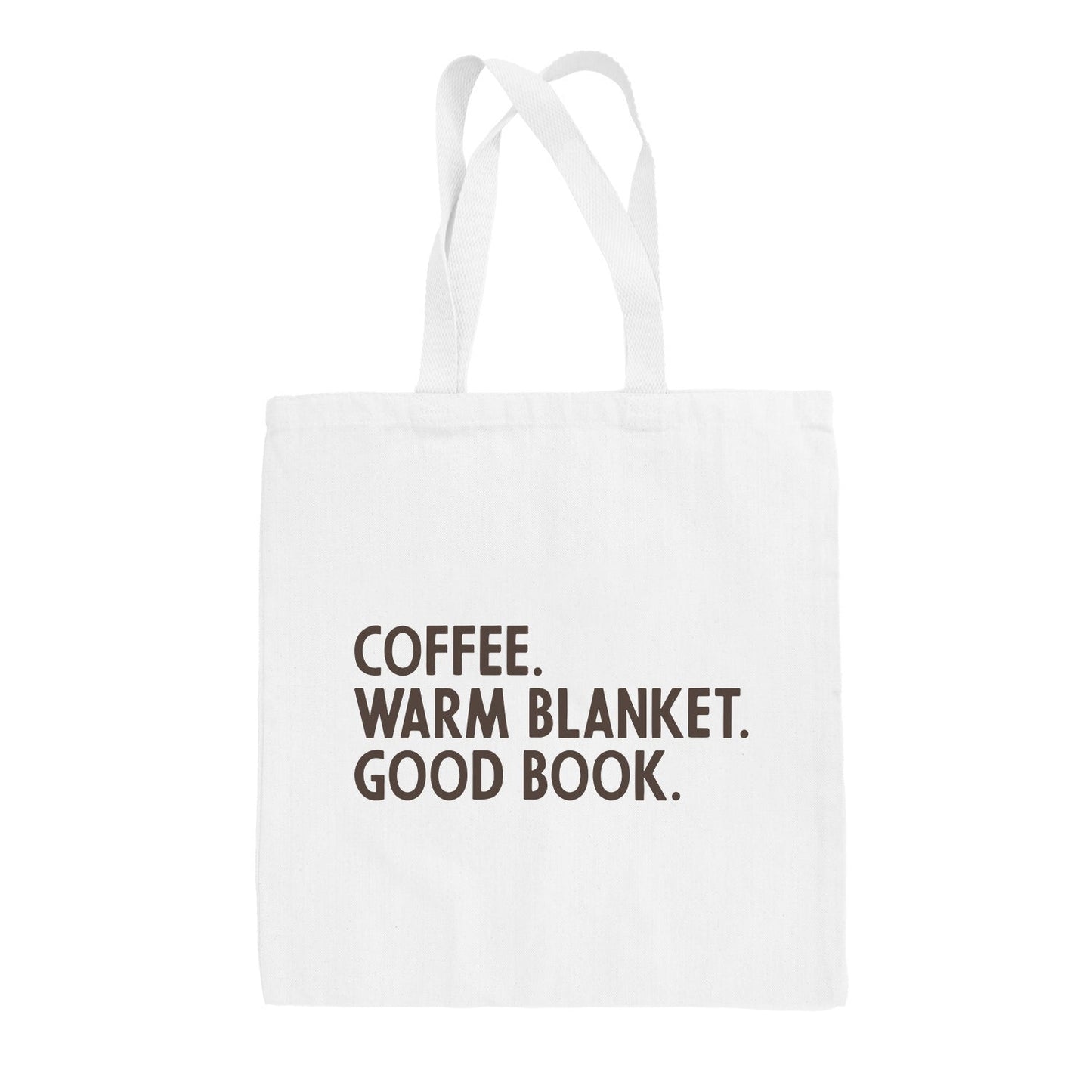 Coffee Warm Blanket Good Book (Tote Bag)