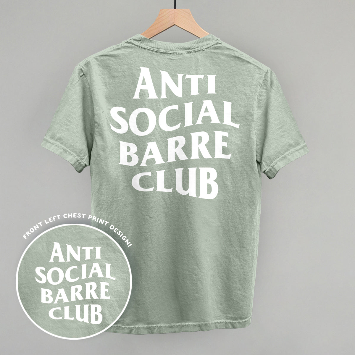 Anti Social Barre Club (White) (Back Print)