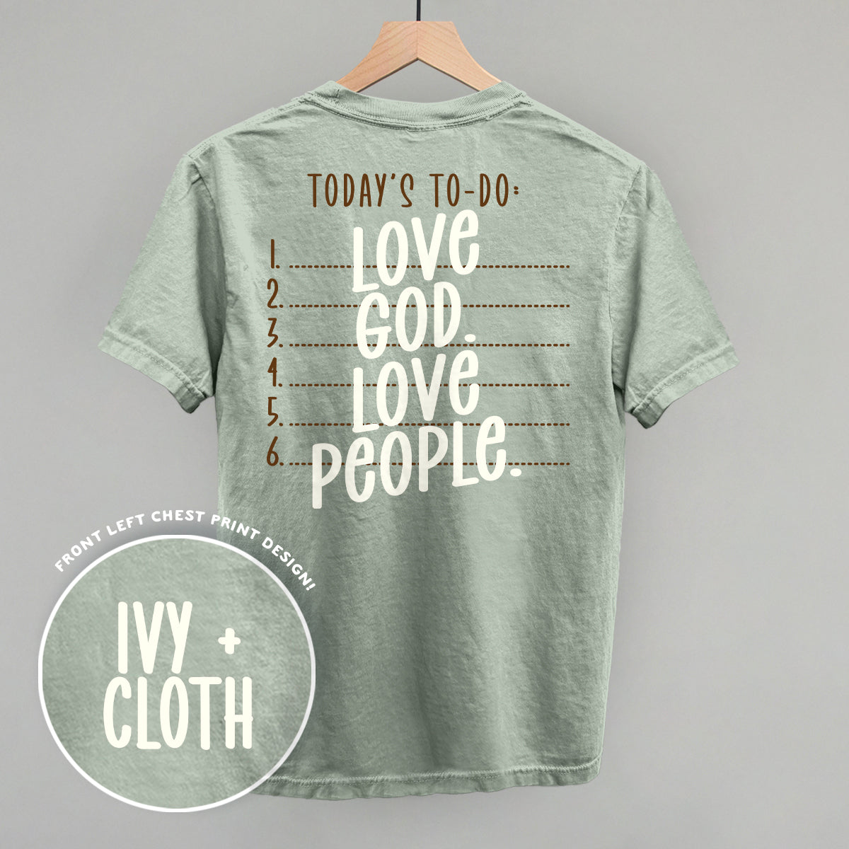 Love God Love People (Back Print)
