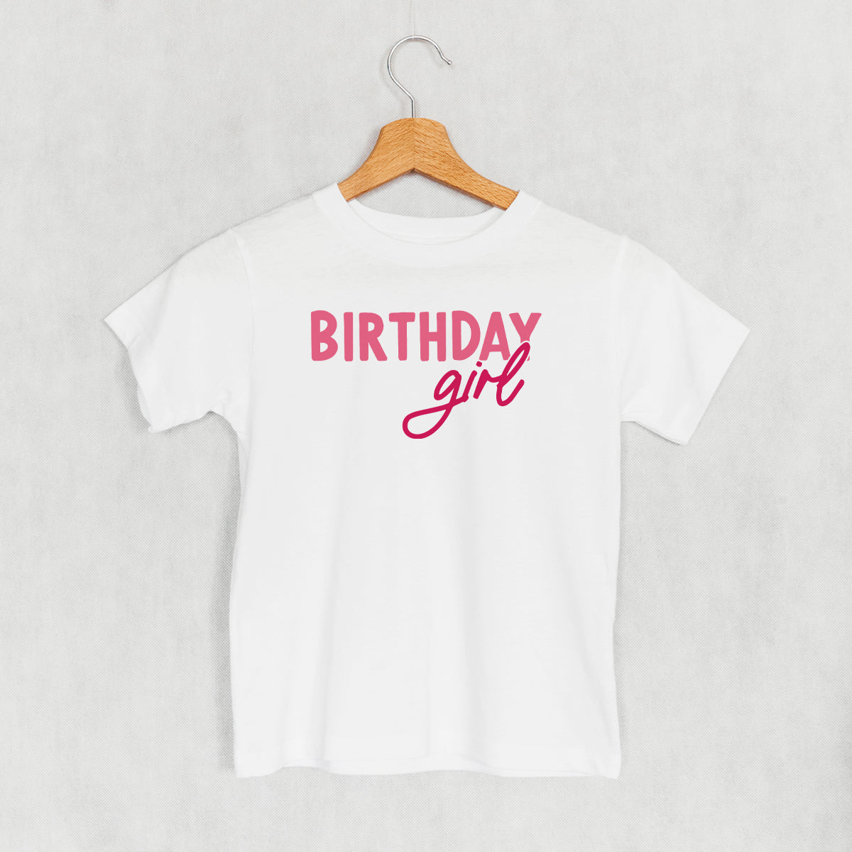 Birthday Girl (Pink Sans Serif + Script) (Kids)