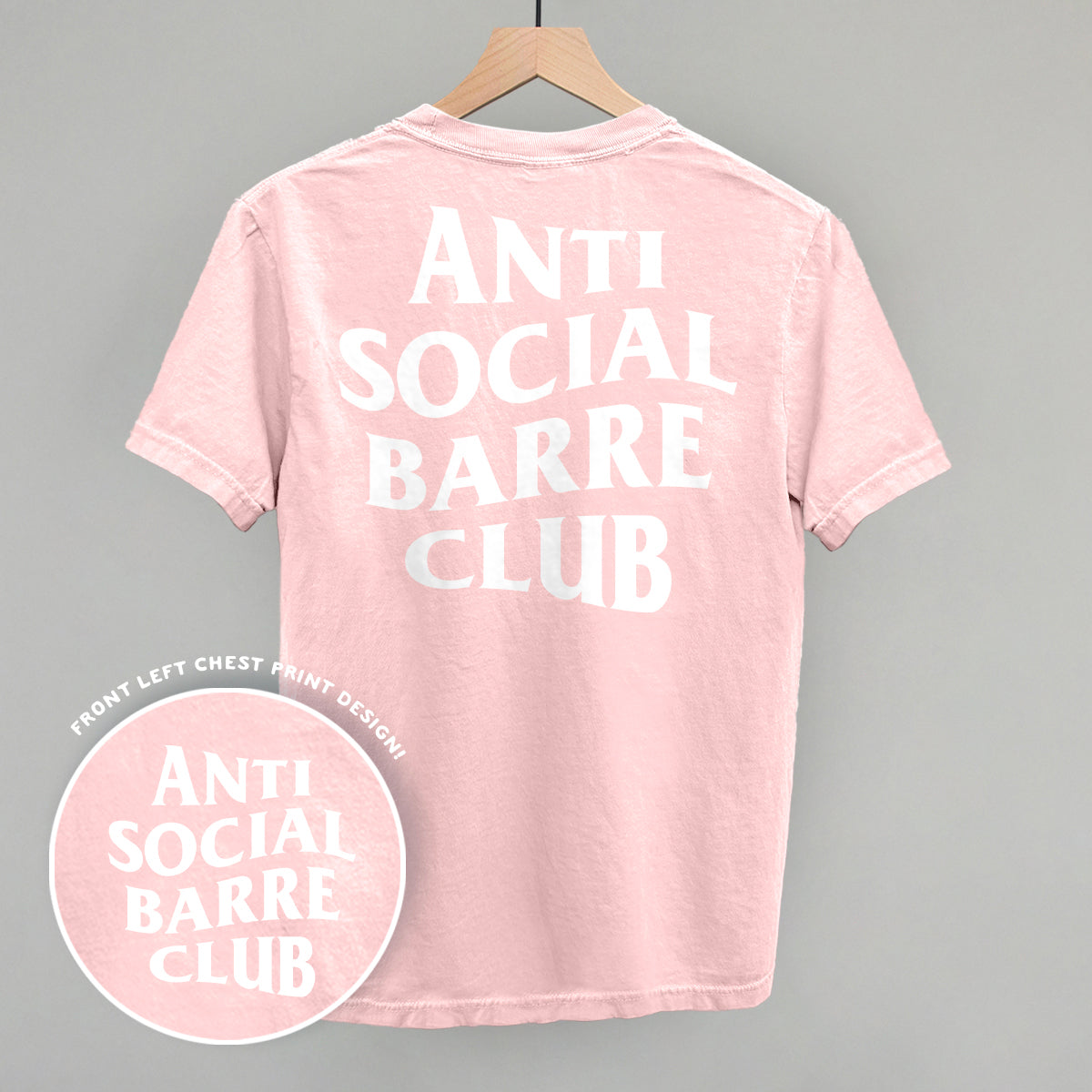 Anti Social Barre Club (White) (Back Print)