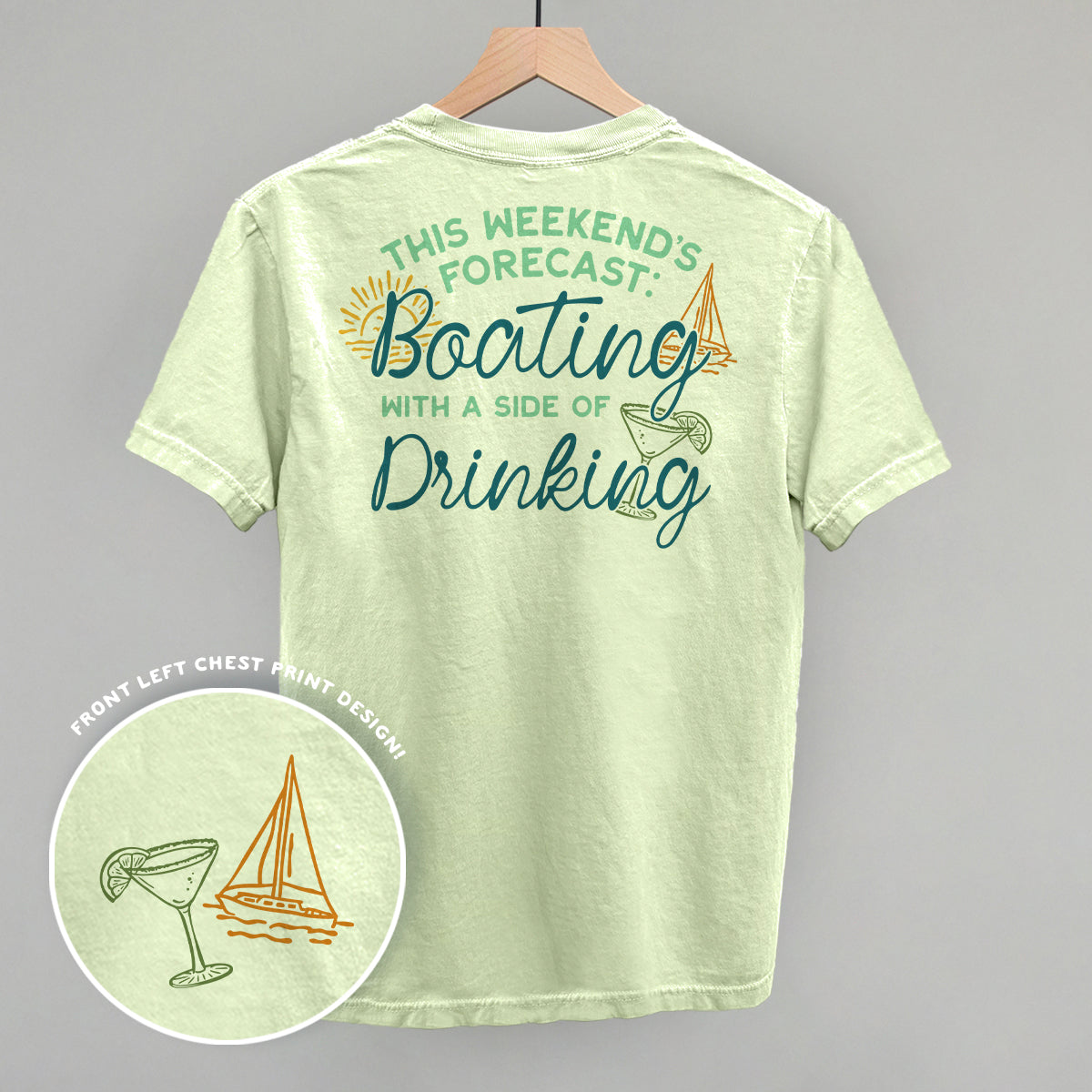 Weekend Forecast- Boating and Drinking (Back Print)