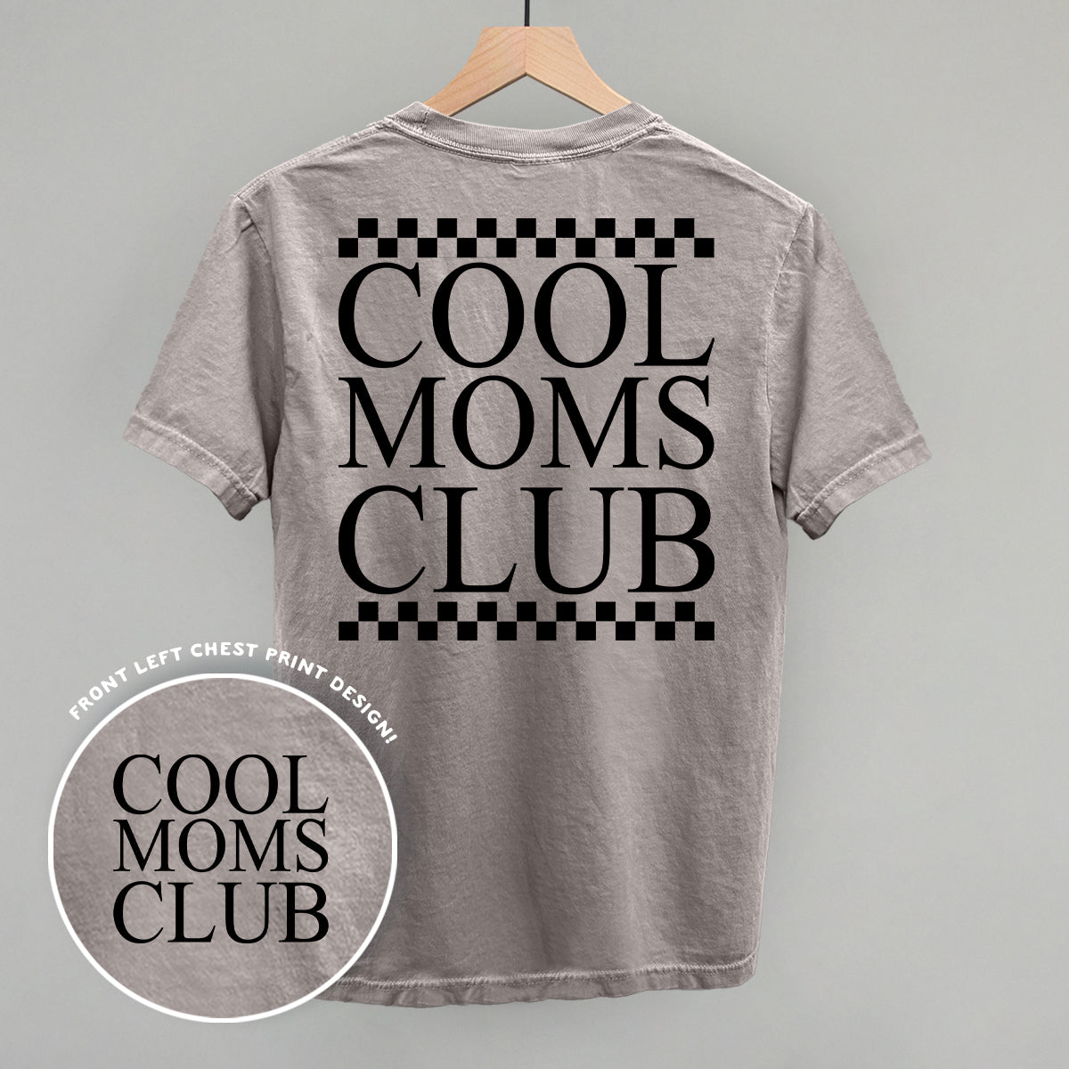 Cool Moms Club Checkered (Back Print)