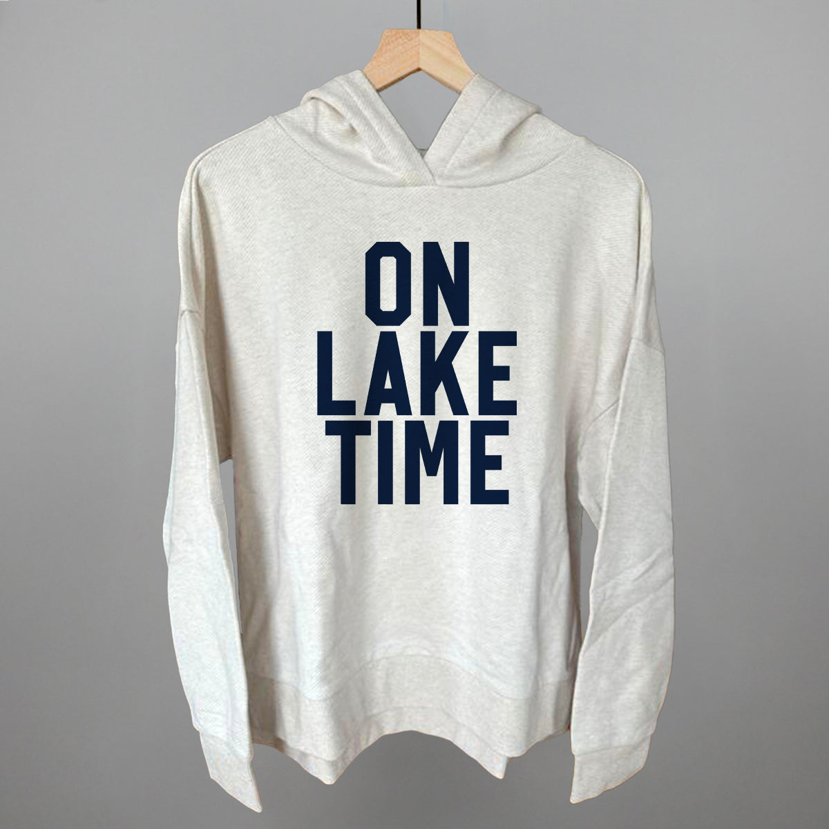 On Lake Time Block Letters