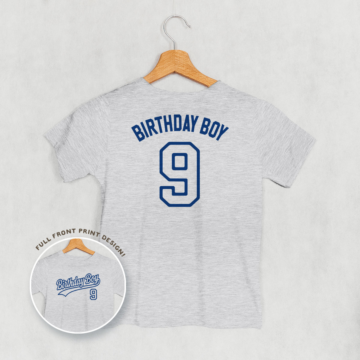 Birthday Boy Varsity #9 (Kids Back Print)