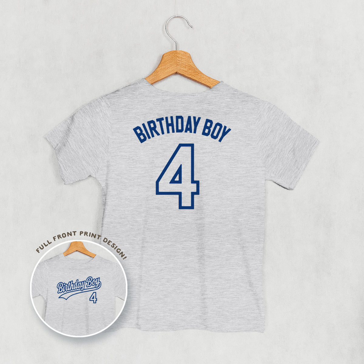 Birthday Boy Varsity #4 (Kids Back Print)