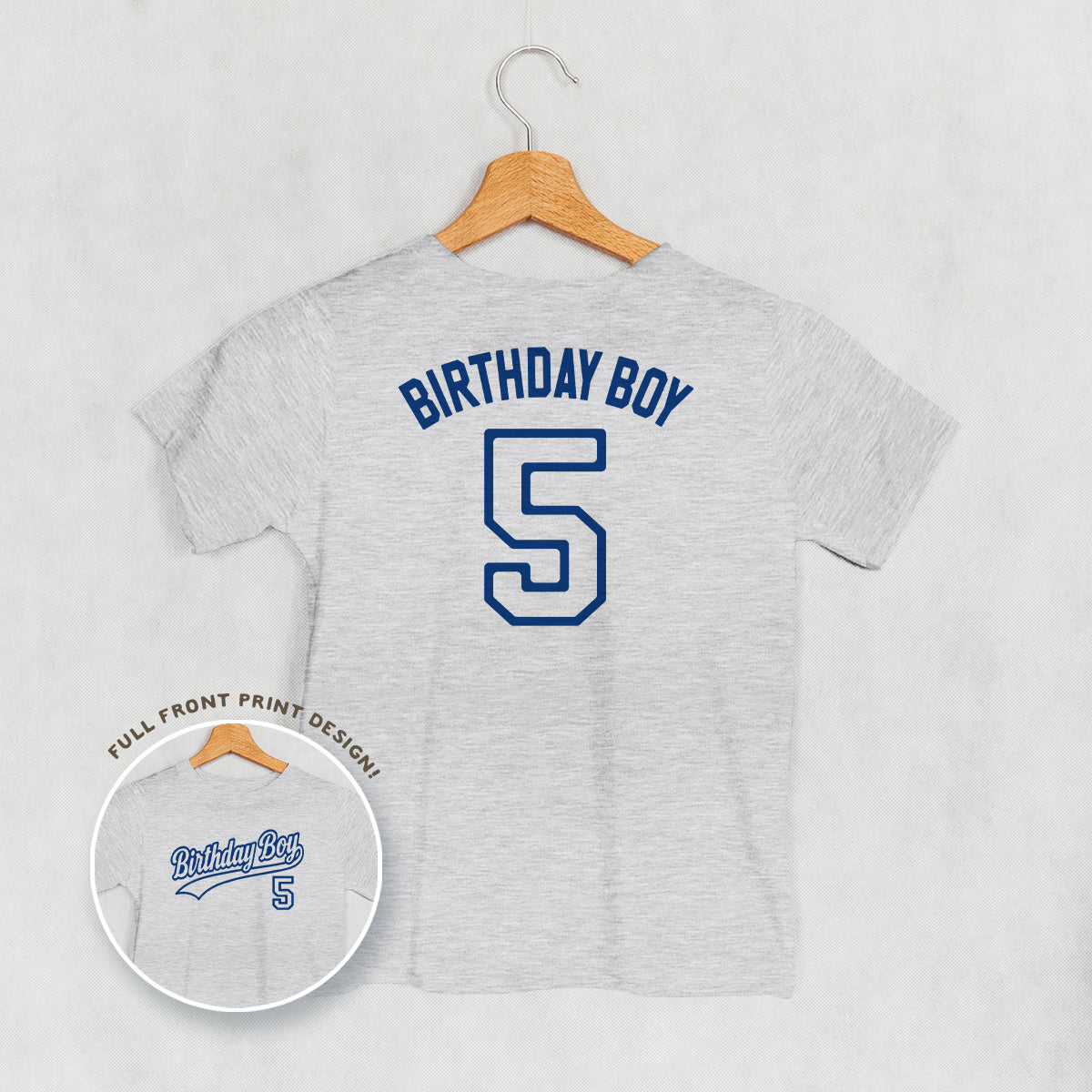 Birthday Boy Varsity #5 (Kids Back Print)