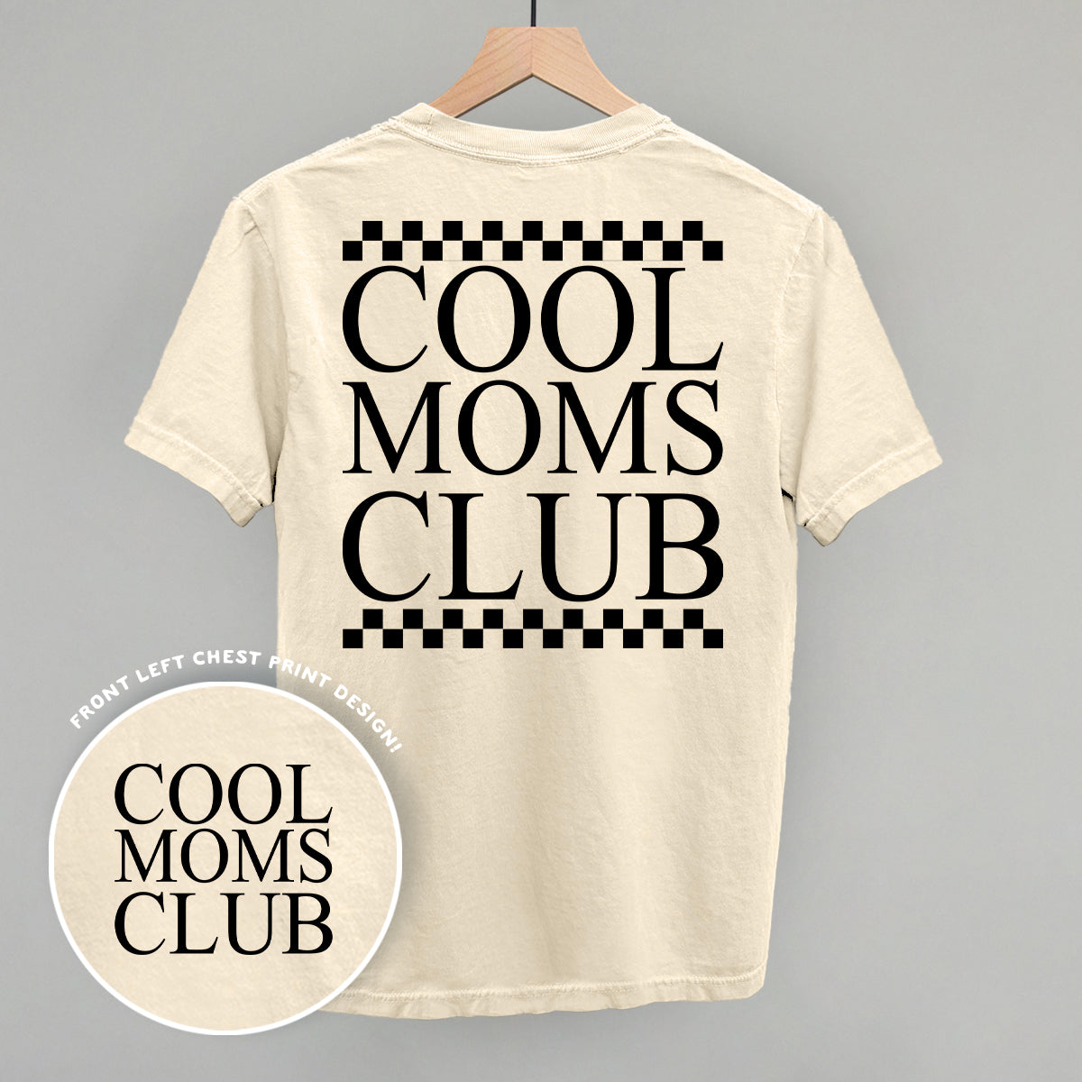 Cool Moms Club Checkered (Back Print)