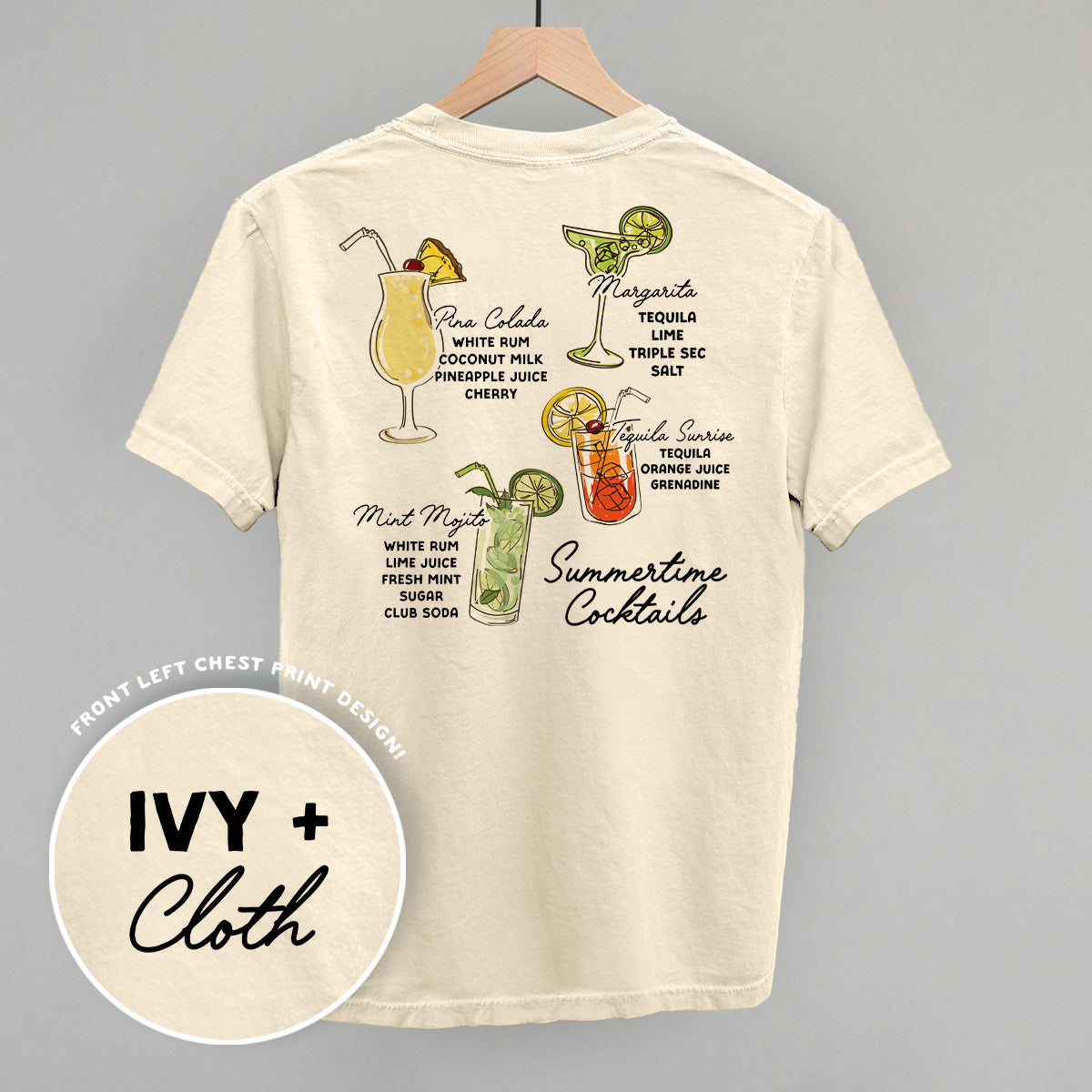 Summertime Cocktails (Back Print)