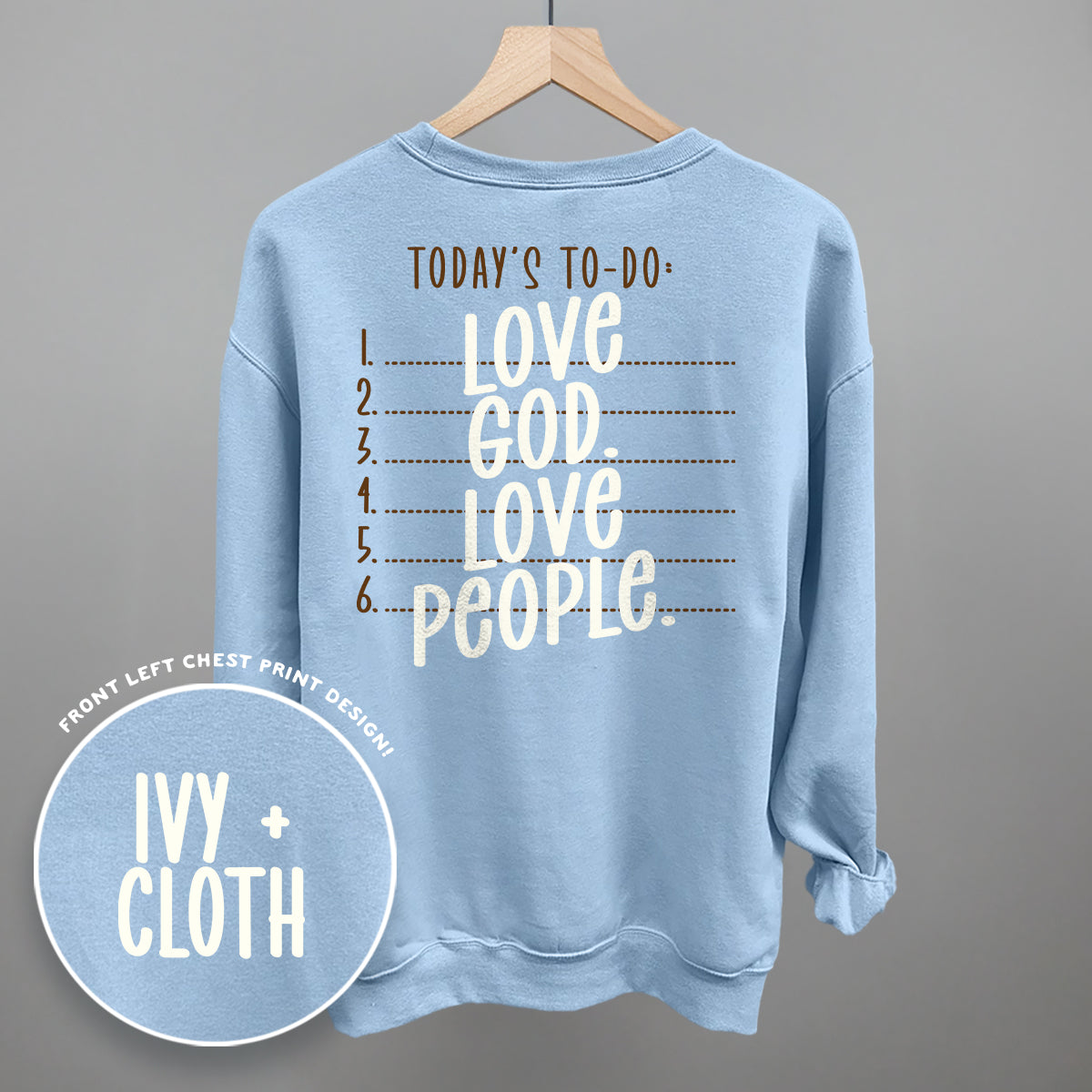 Love God Love People (Back Print)