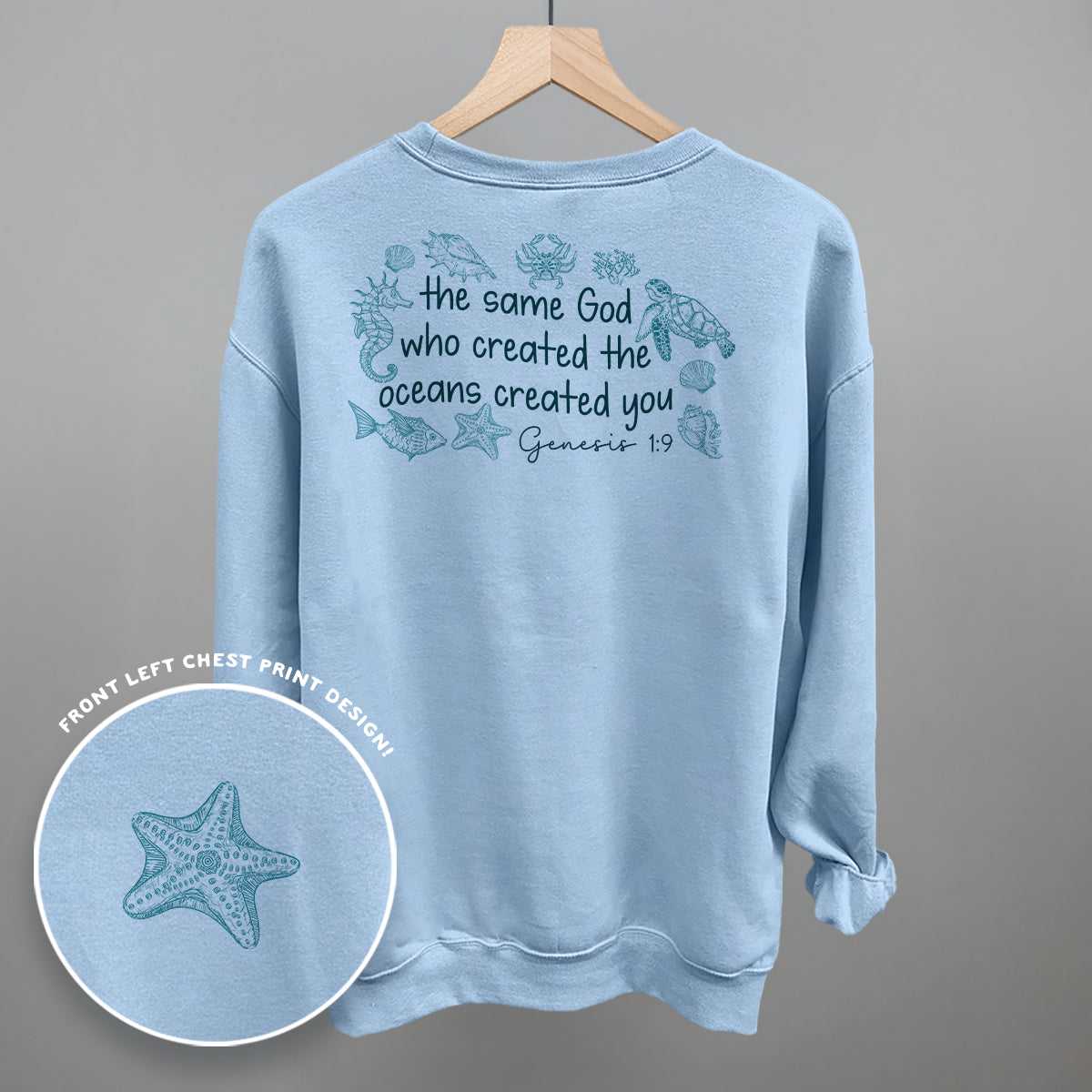 The Same God Who Created Oceans (Back Print)