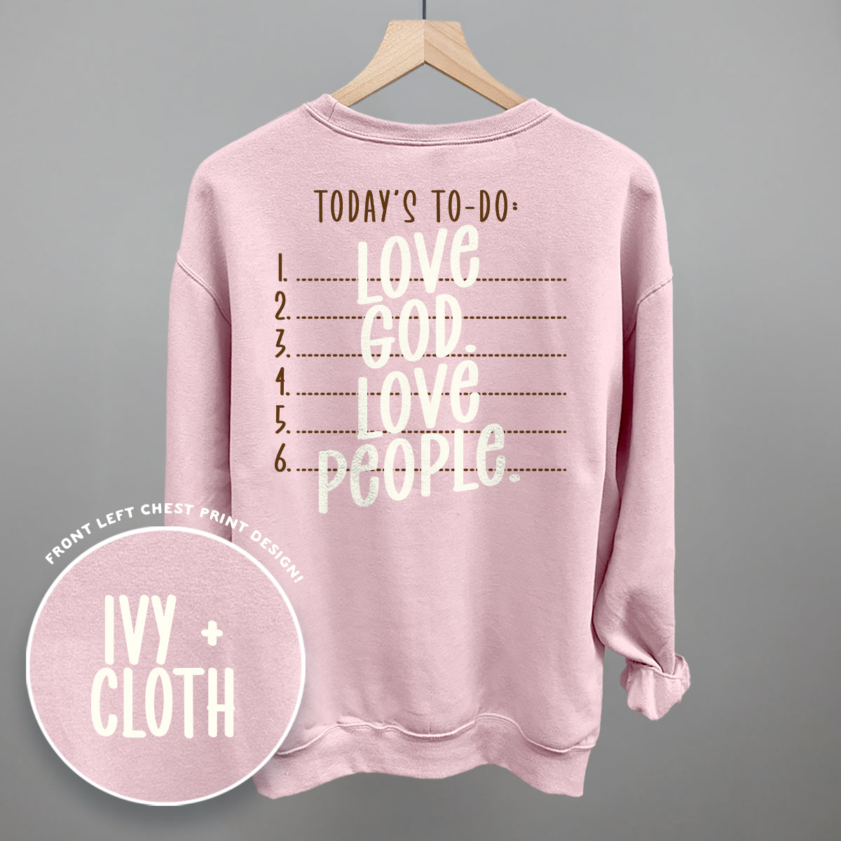 Love God Love People (Back Print)
