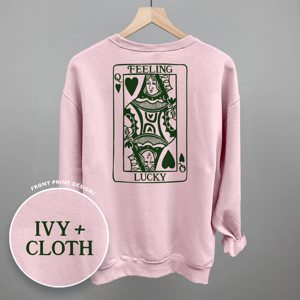 Feeling Lucky Queen Of Hearts (Back Print)