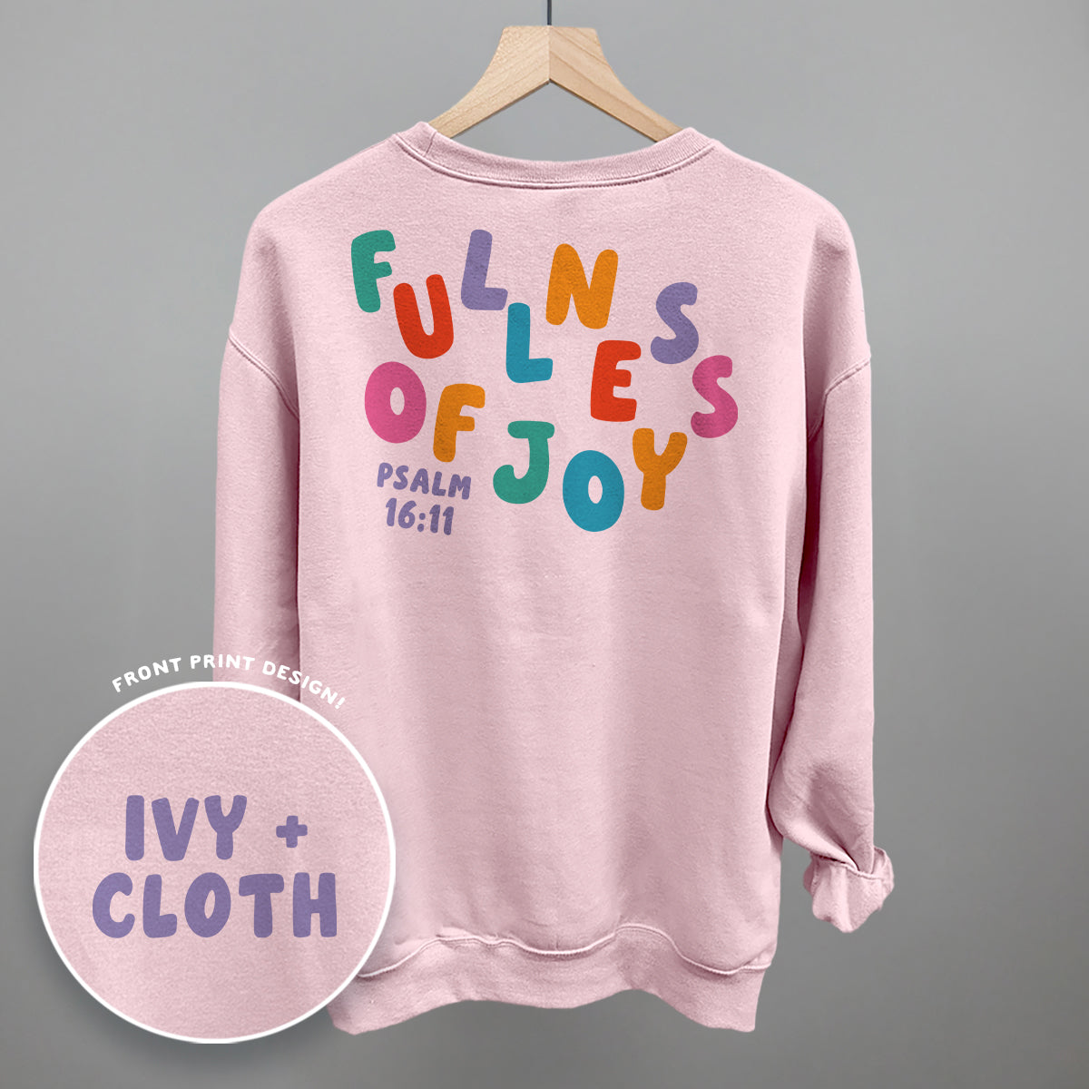 Fullness Of Joy Colorful (Back Print)