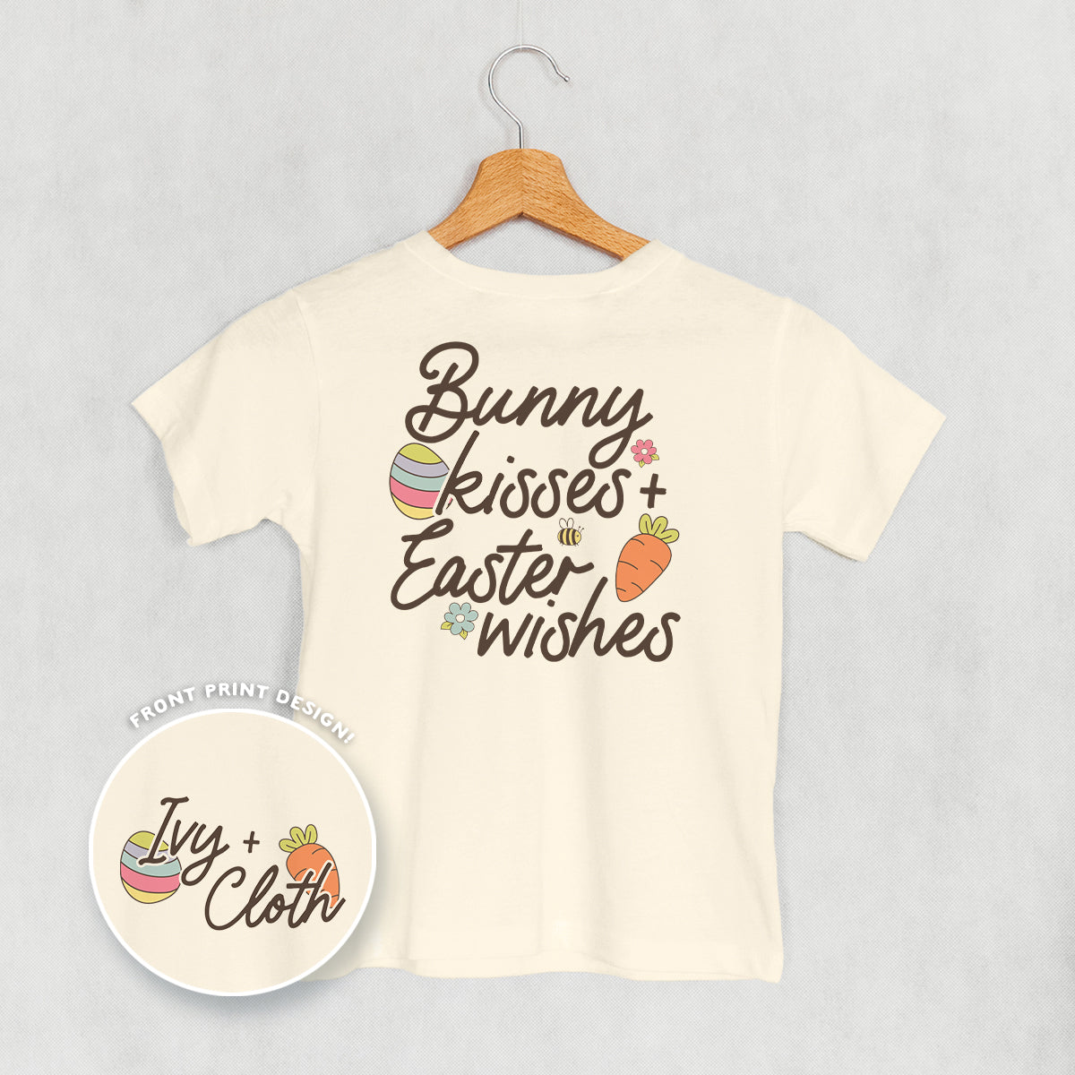 Bunny Kisses + Easter Wishes (Kids Back Print)