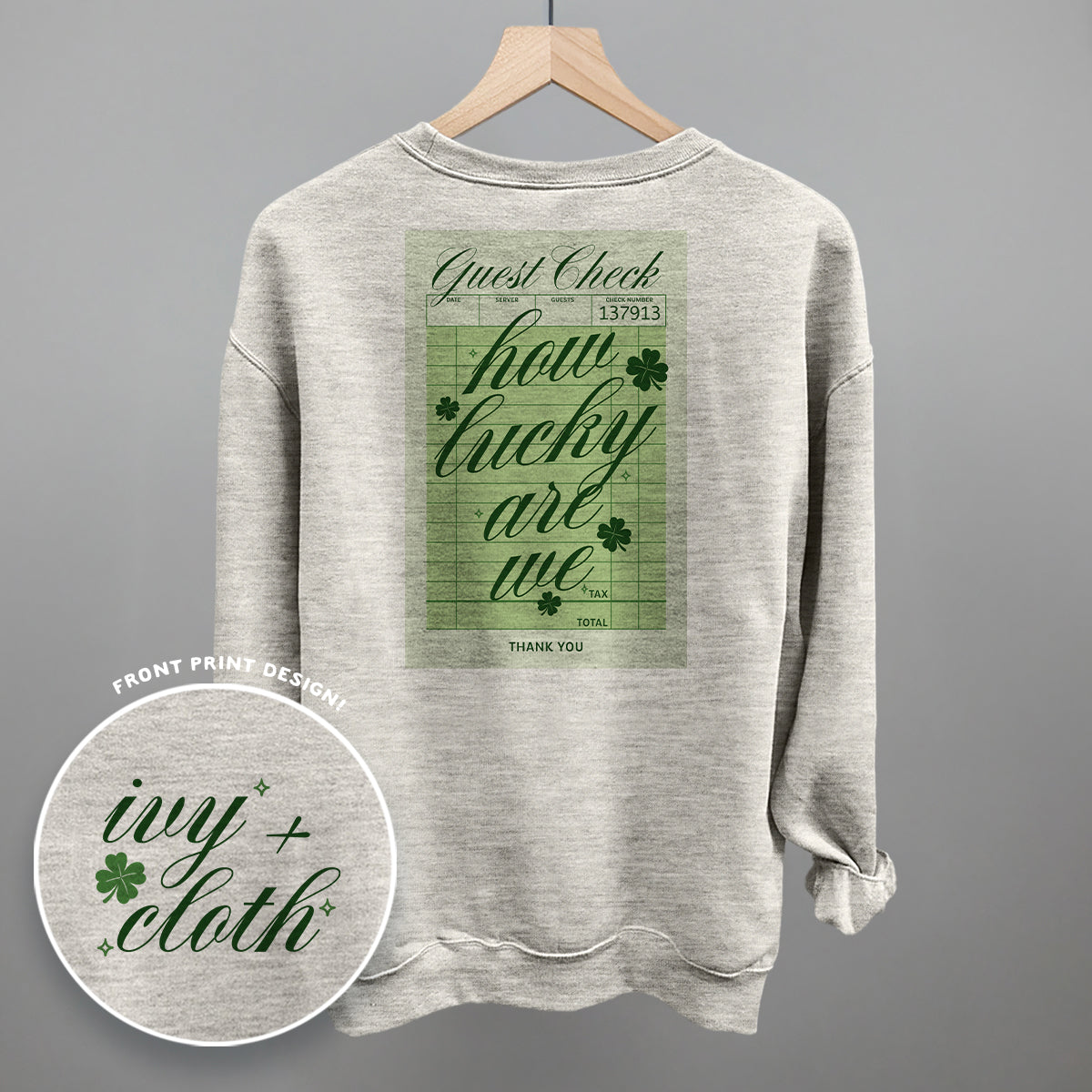 How Lucky Are We Guest Check (Back Print)
