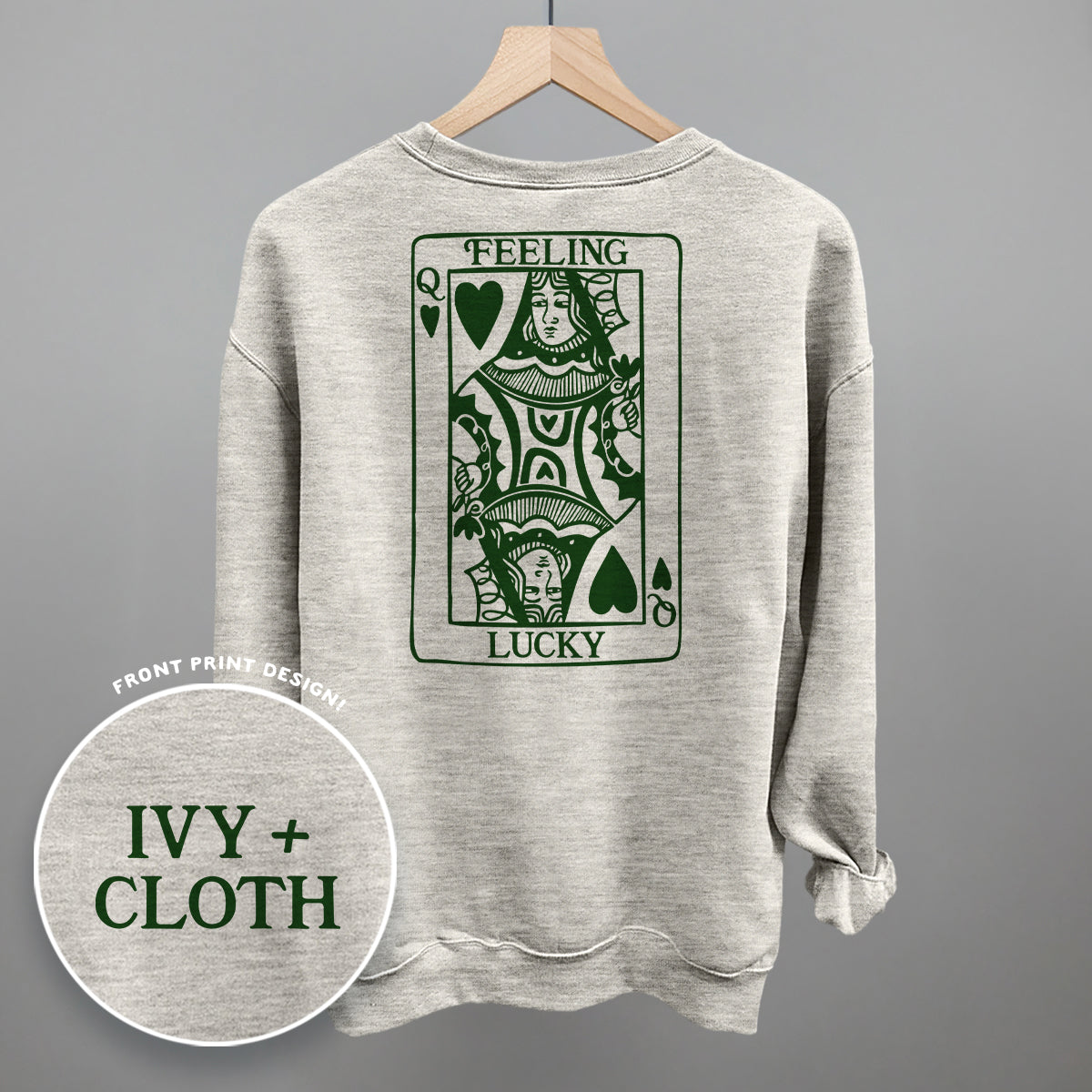 Feeling Lucky Queen Of Hearts (Back Print)