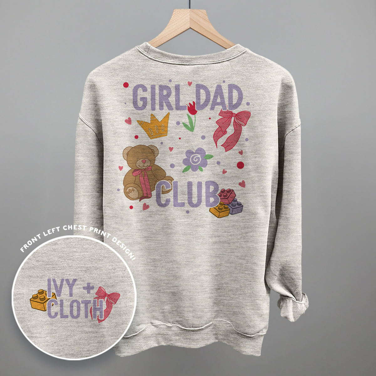 Girl Dad Club Doodles (Back Print)